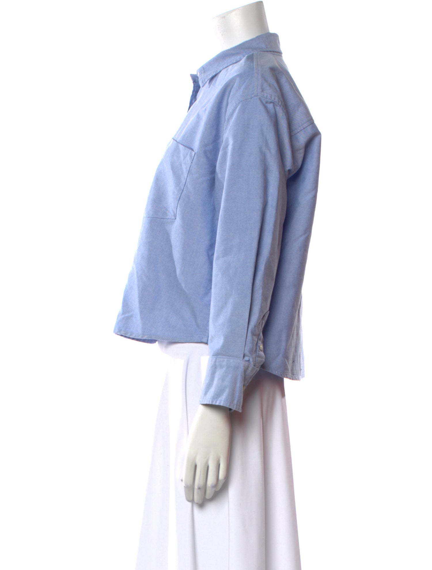 The Great Long Sleeve Button-Up Top