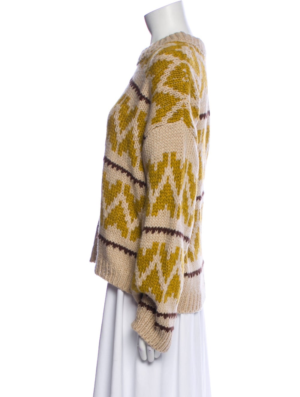 The Great Pullover Yellow Printed Embroidered Acc… - image 2