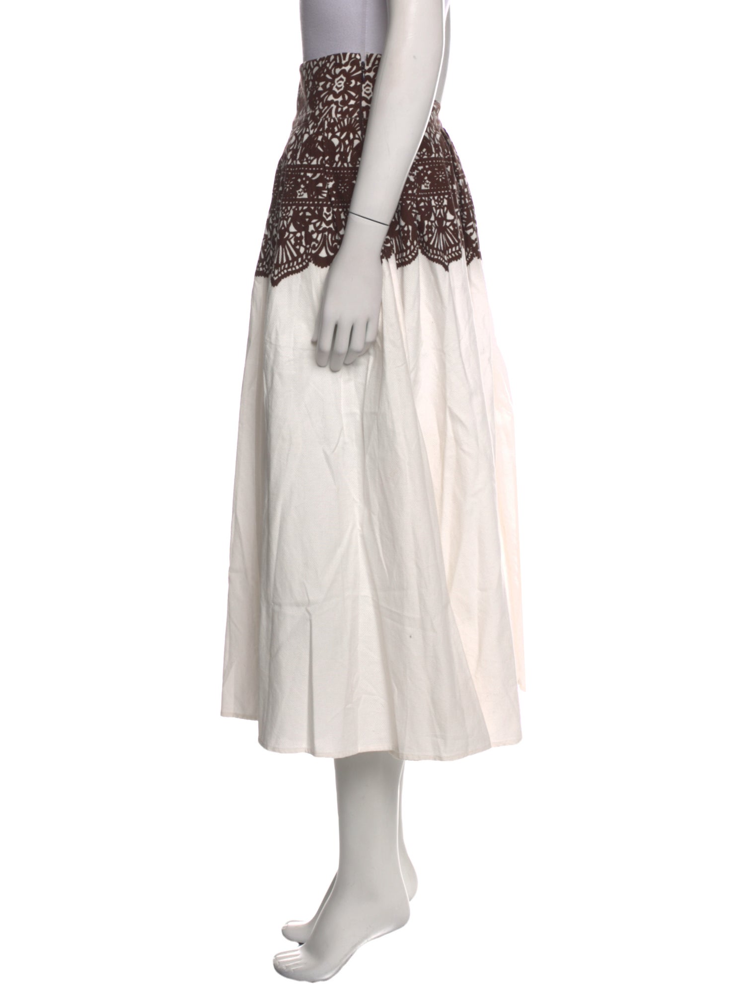 The Great Printed Midi Length Skirt