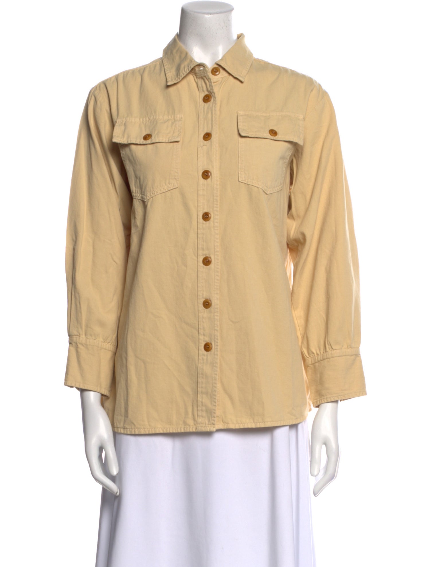 The Great Long Sleeve Button-Up Top