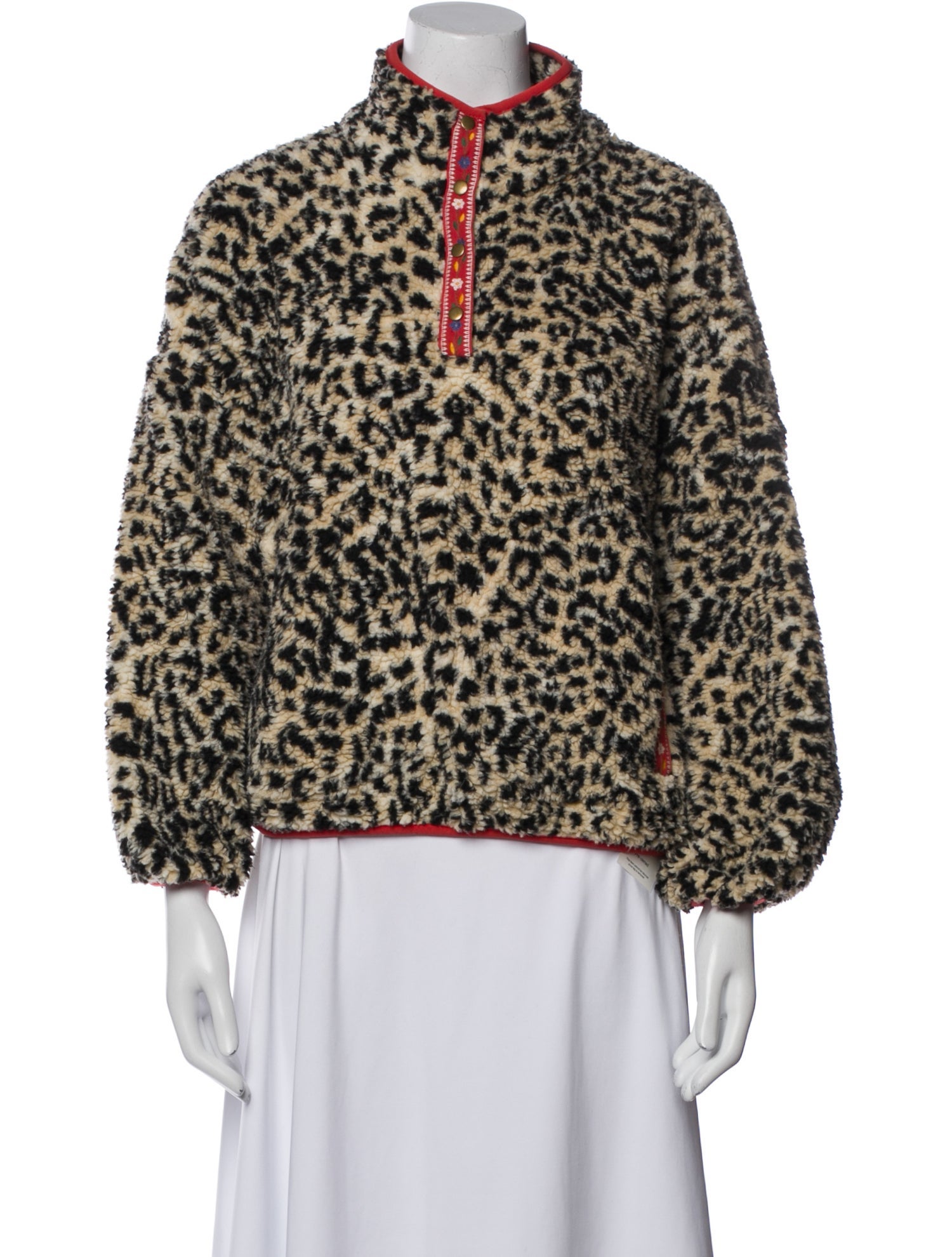 The Great Animal Print Faux Fur Jacket