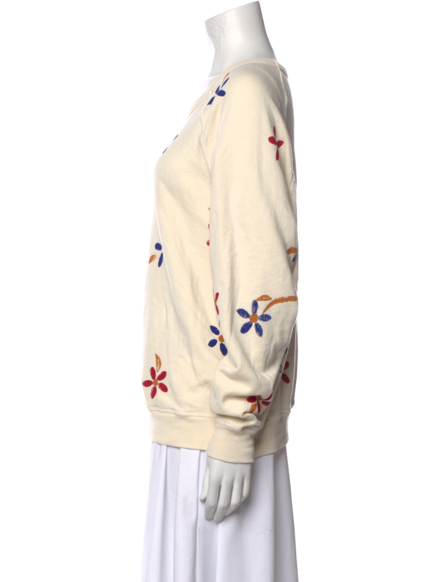 The Great Printed Scoop Neck Sweatshirt