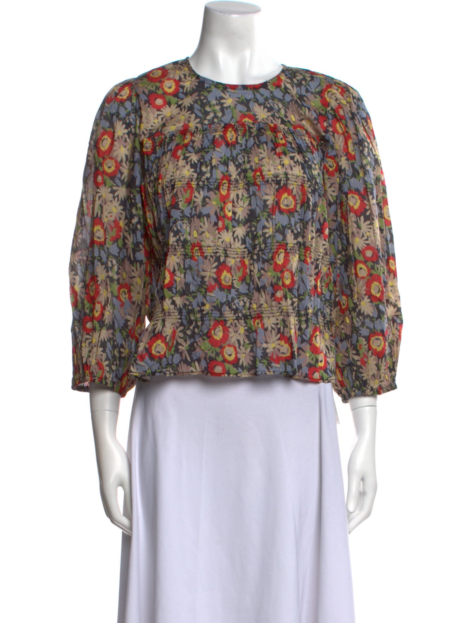 The Great Floral Print Crew Neck Crop Top w/ Tags