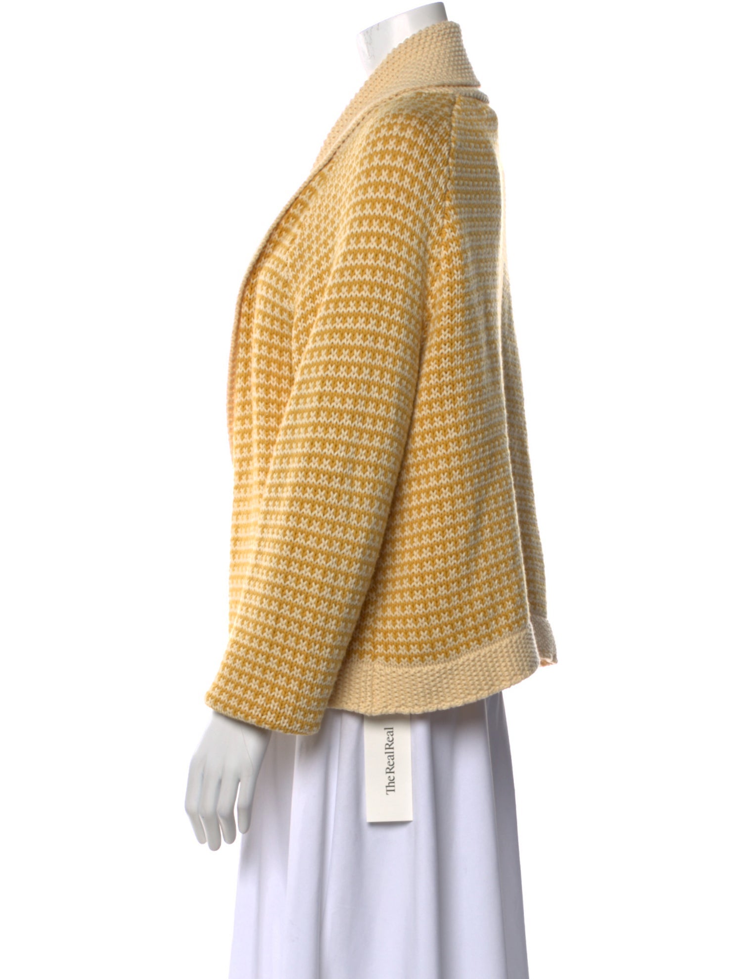 The Great Colorblock Pattern Open Front Sweater