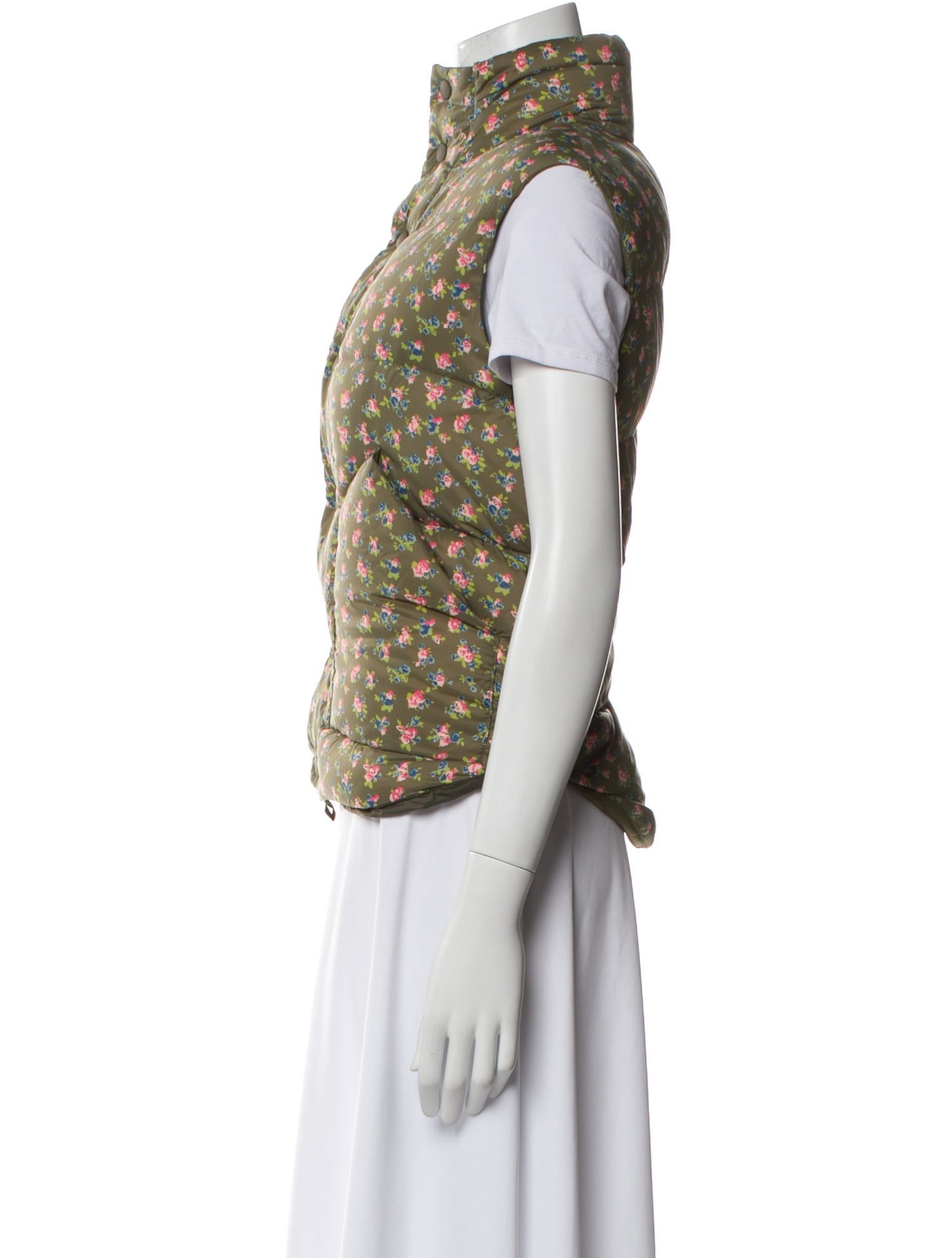 The Great Nylon Floral Print Down Jacket