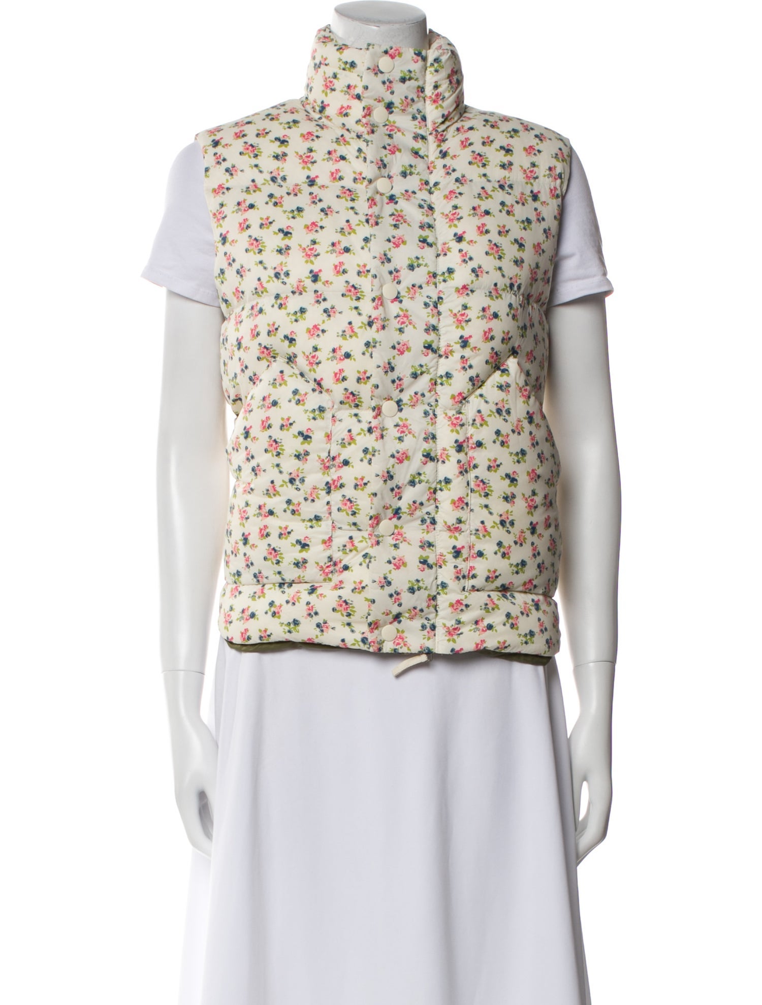 The Great Nylon Floral Print Down Jacket