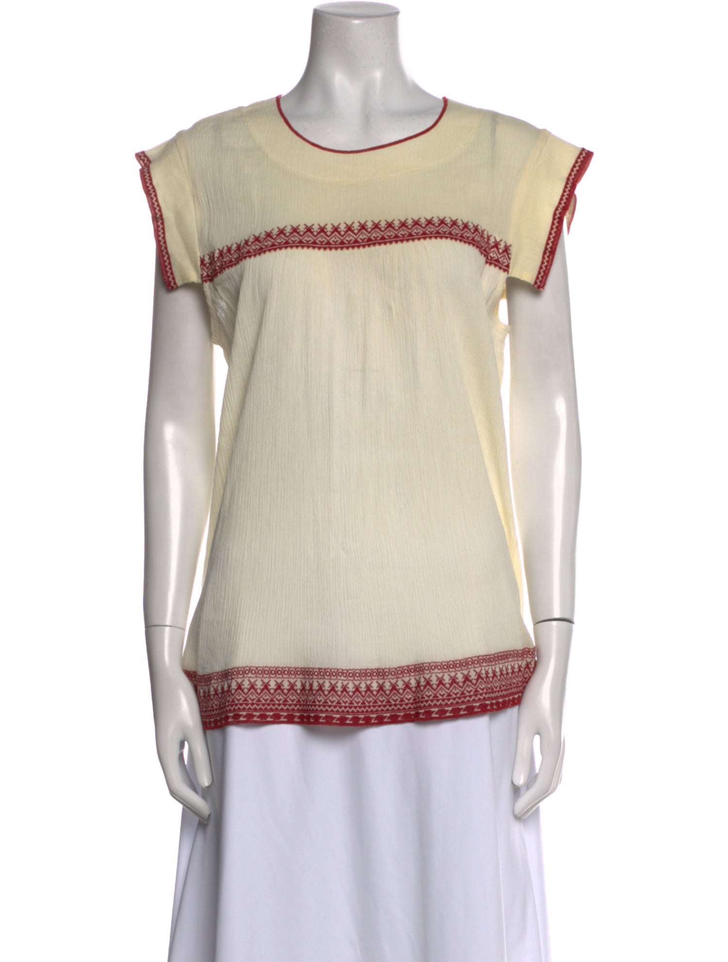 The Great Colorblock Pattern Scoop Neck Top w/ Tags