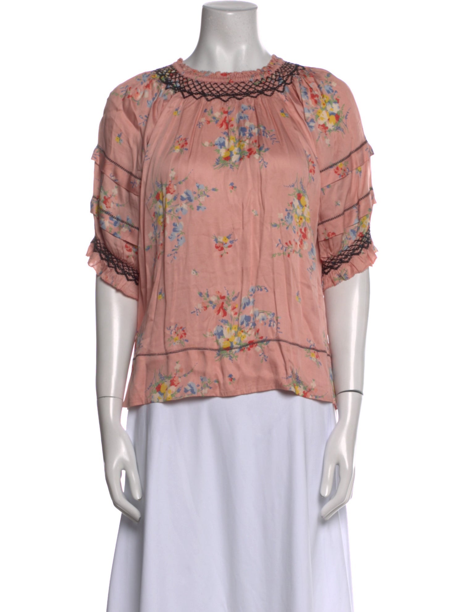 The Great Floral Print Scoop Neck Blouse