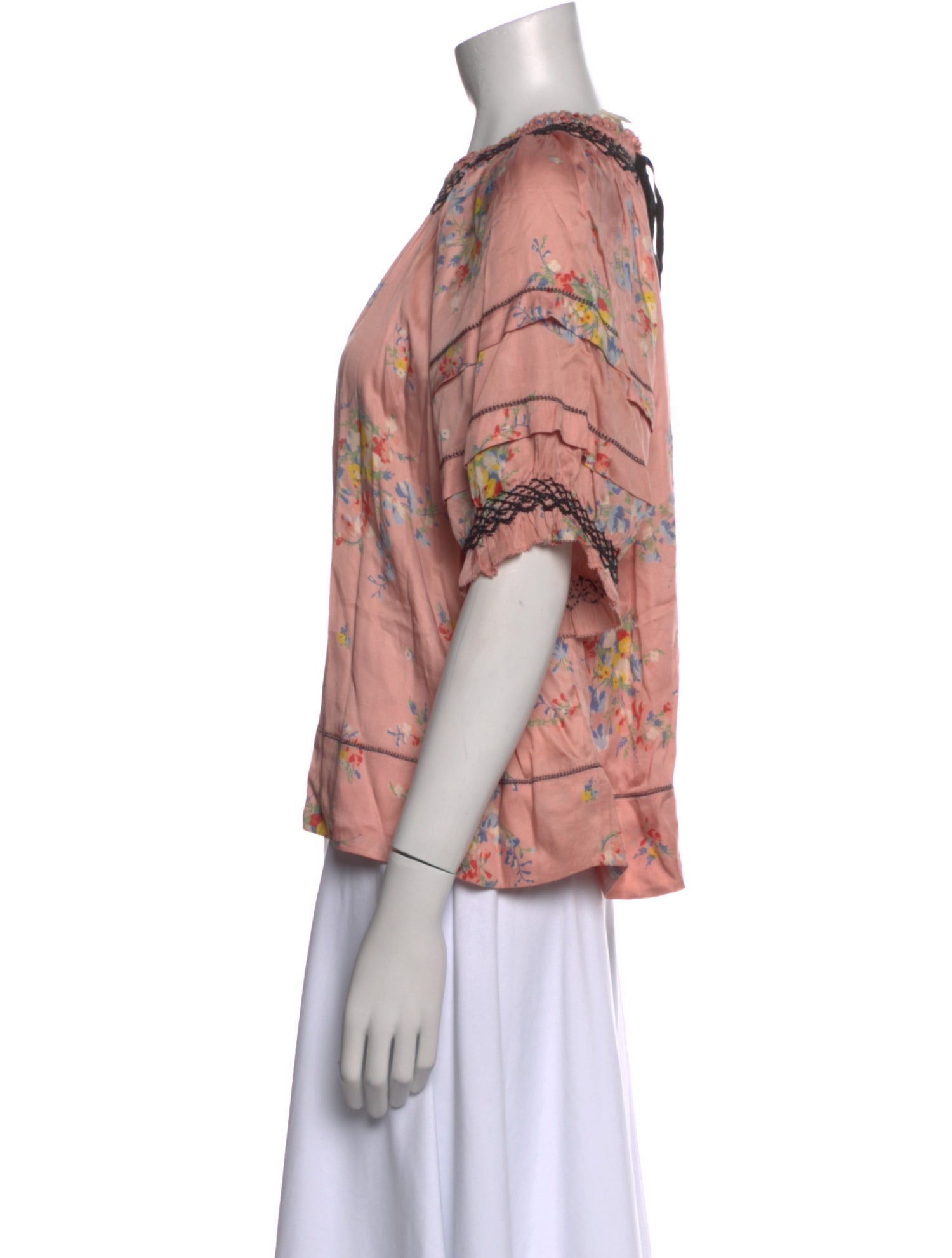 The Great Floral Print Scoop Neck Blouse