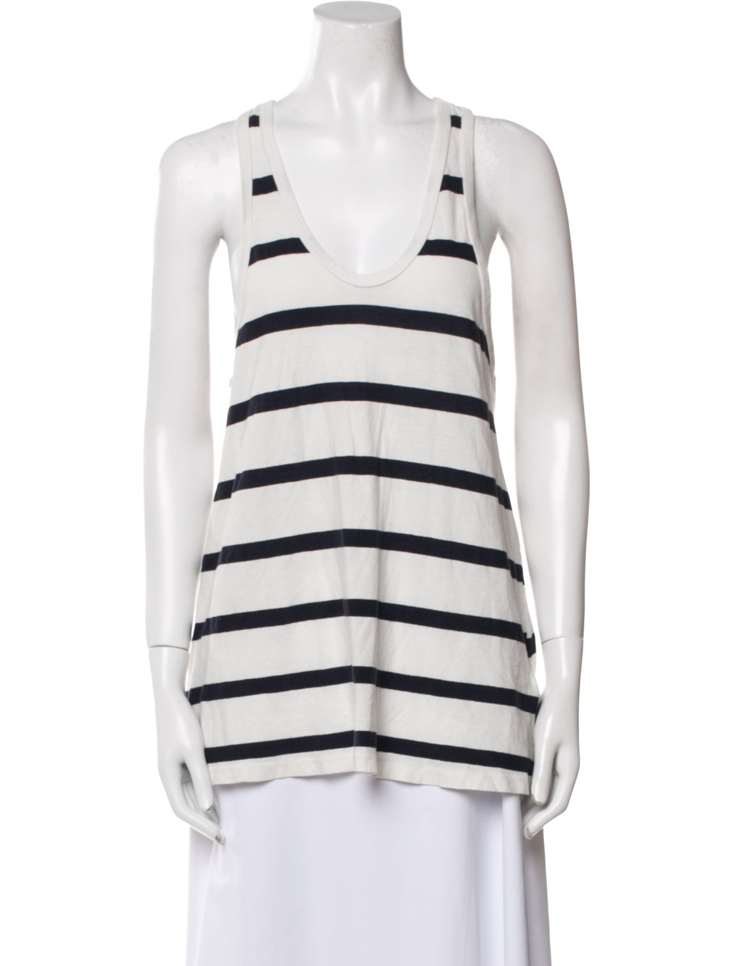 The Great Striped Scoop Neck Top