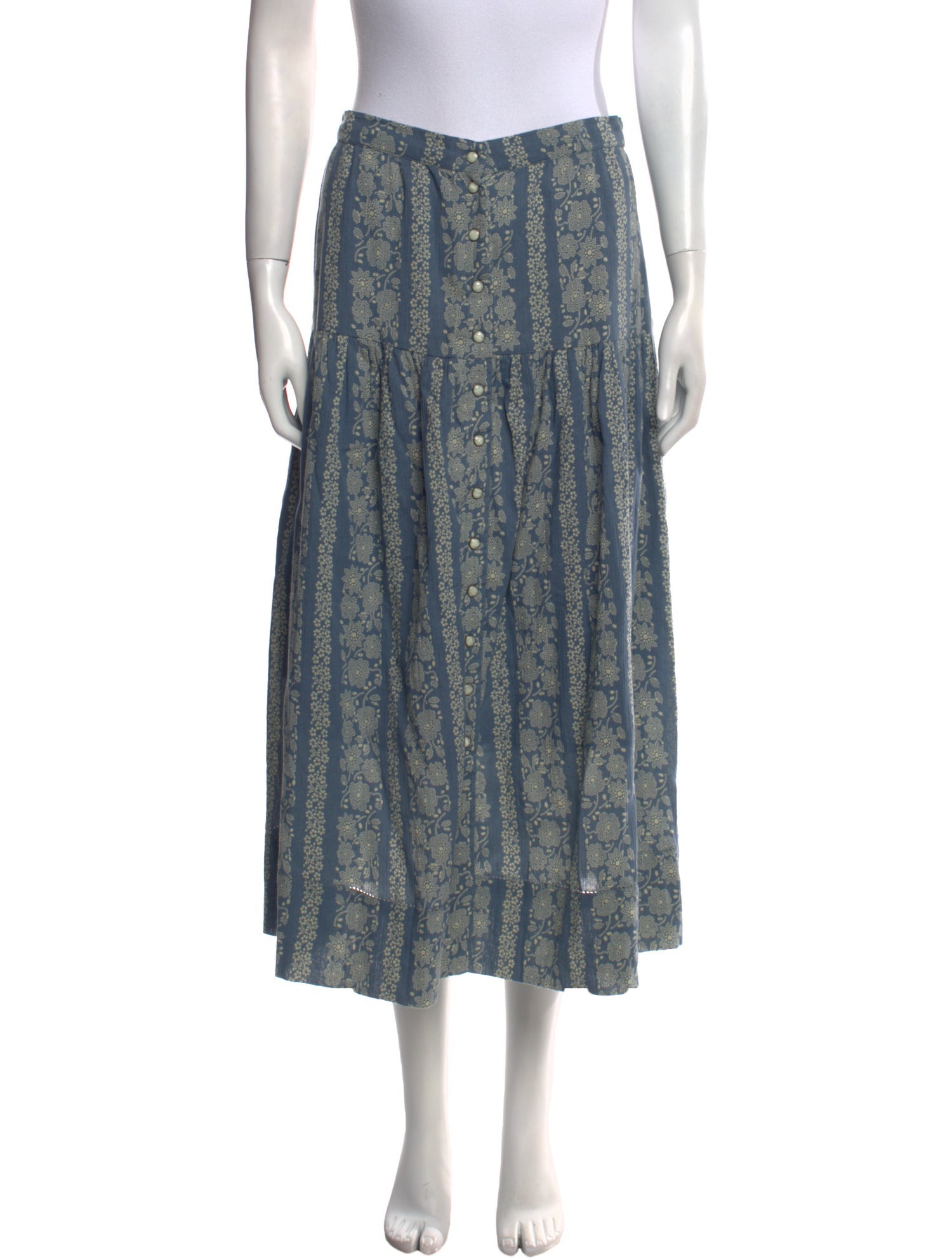 The Great Floral Print Midi Length Skirt