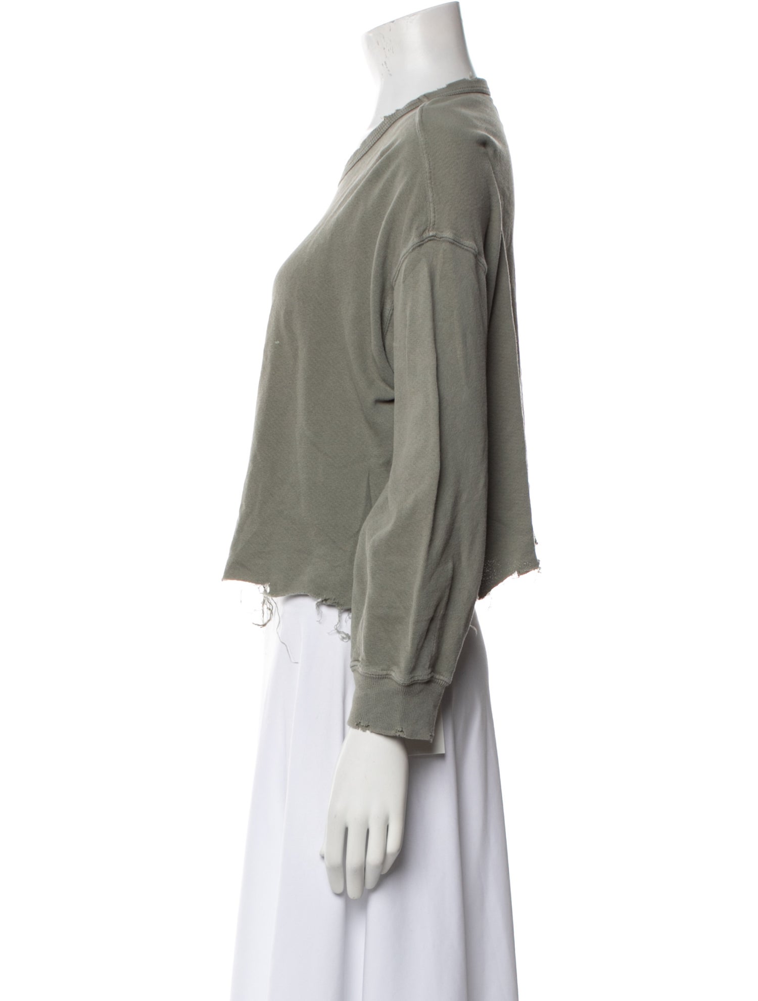 The Great Scoop Neck Long Sleeve Sweatshirt