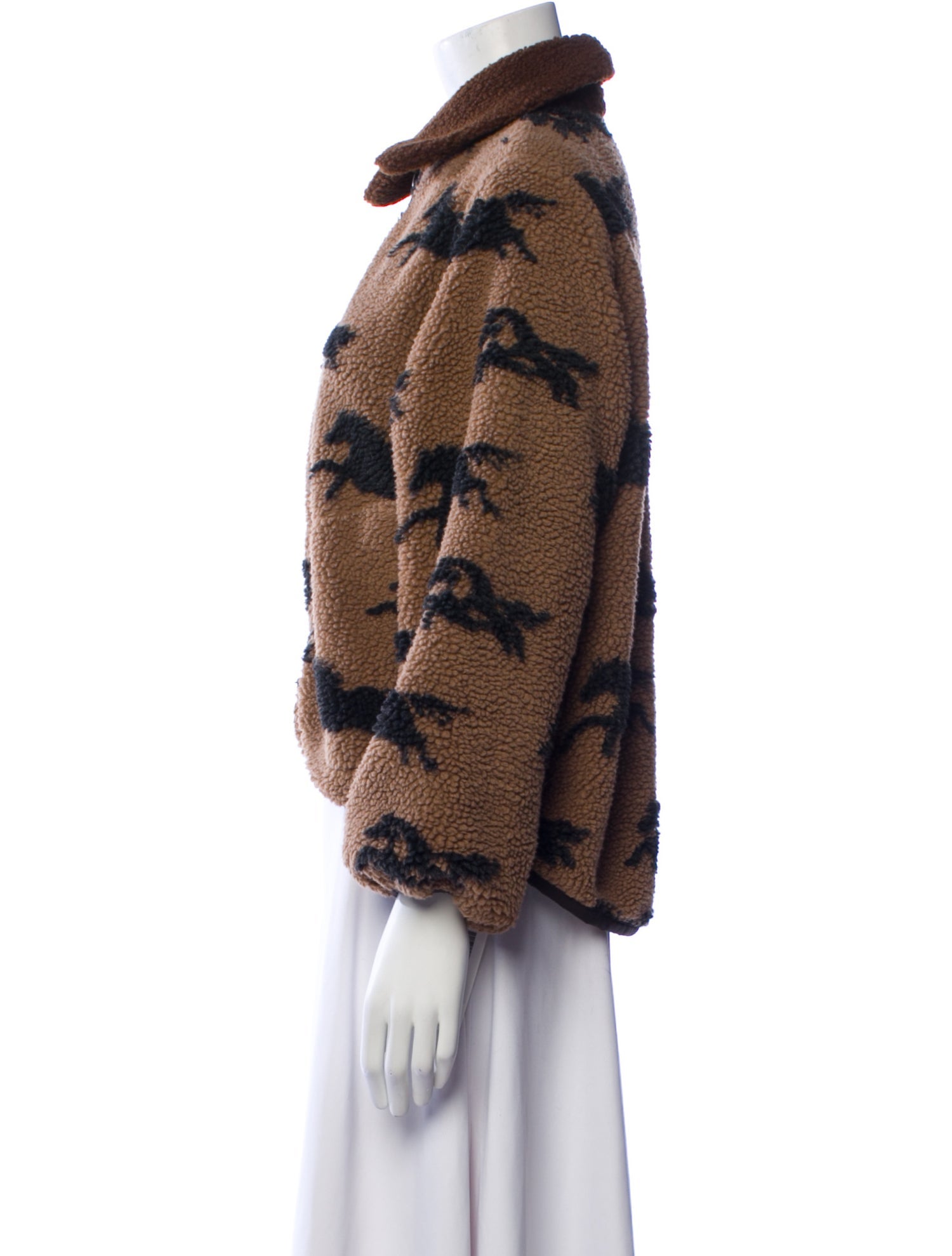 The Great Faux Fur Printed Jacket