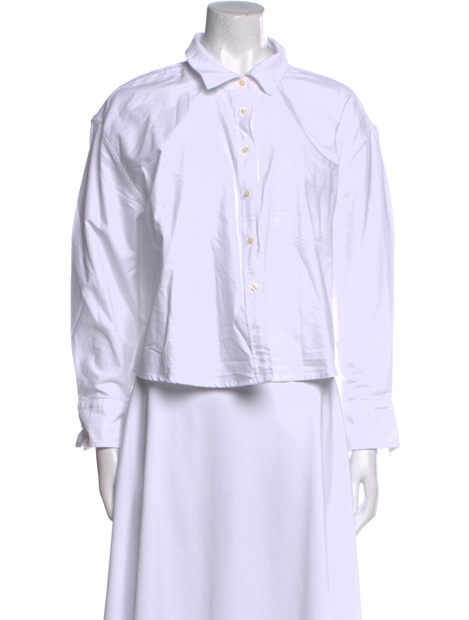 The Great Long Sleeve Button-Up Top