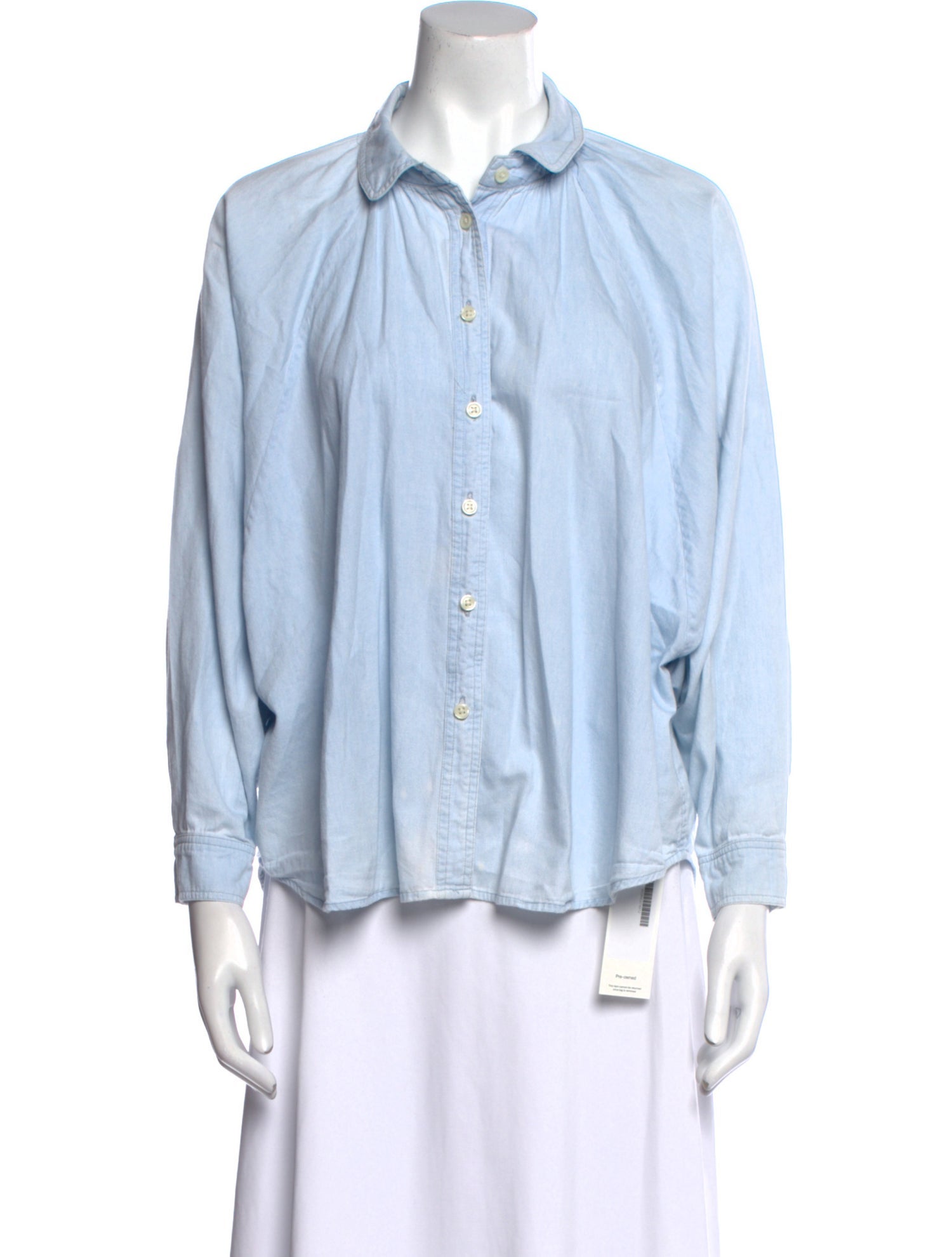 The Great Long Sleeve Button-Up Top