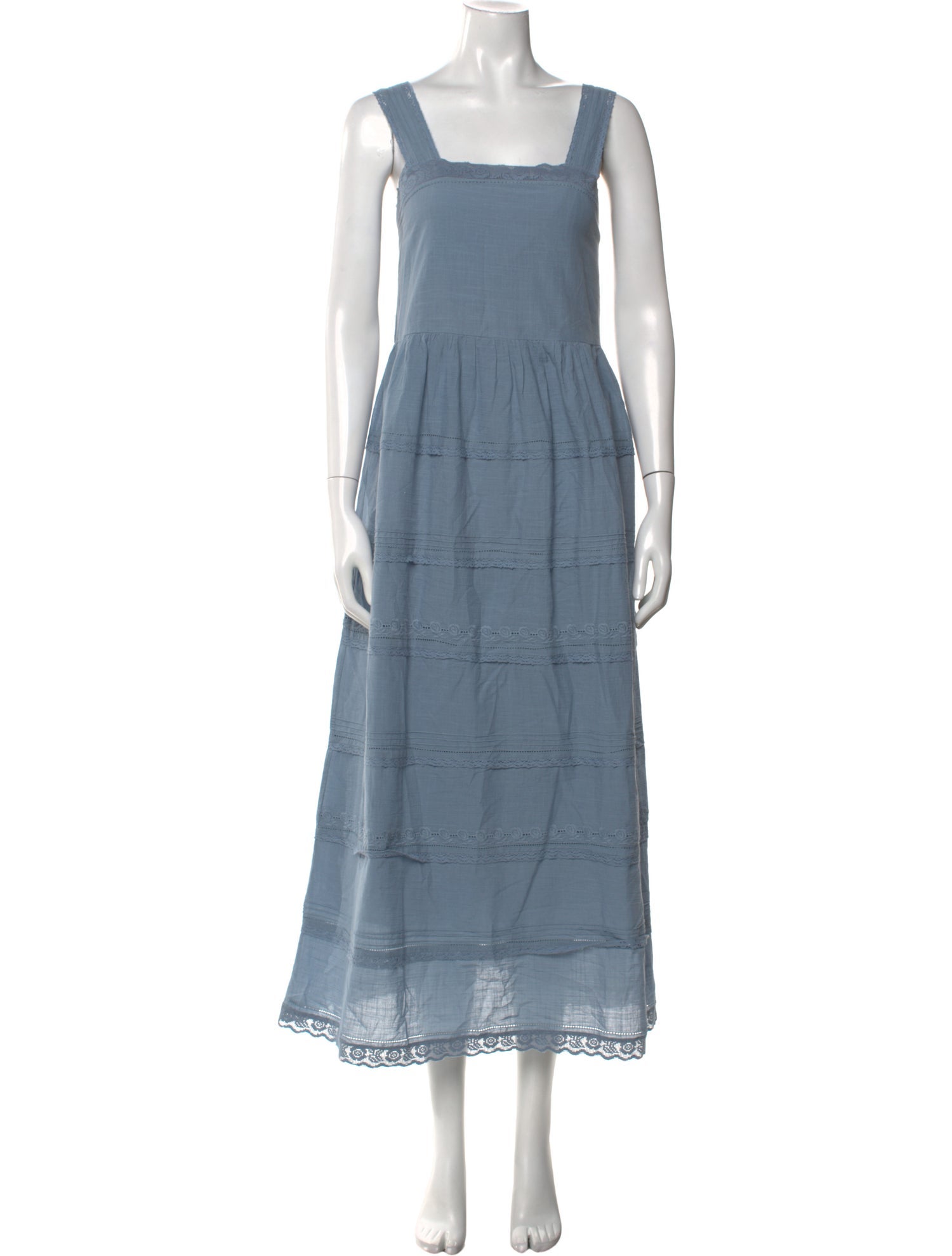 The Great Square Neckline Long Dress w/ Tags