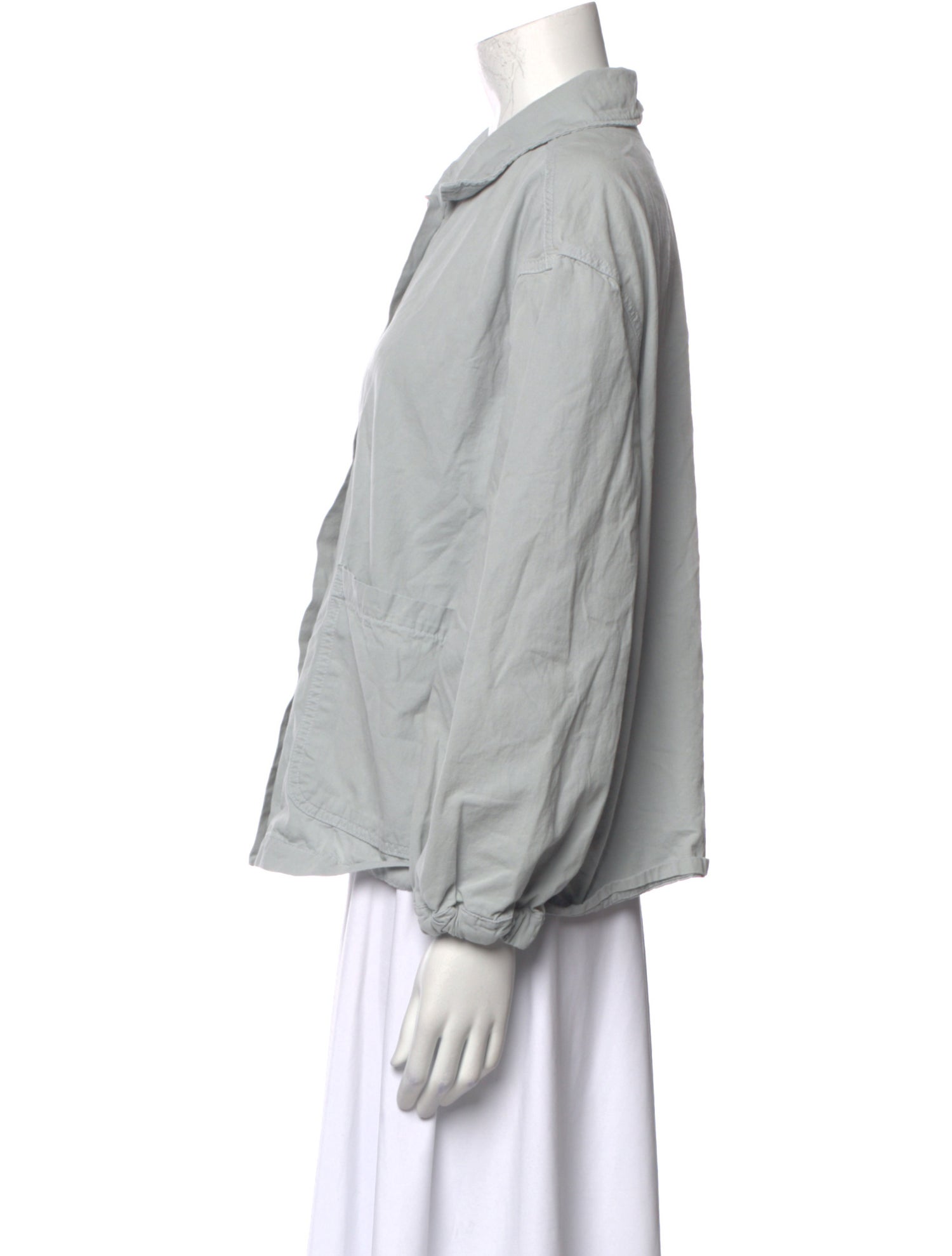 The Great Three-Quarter Sleeve Button-Up Top