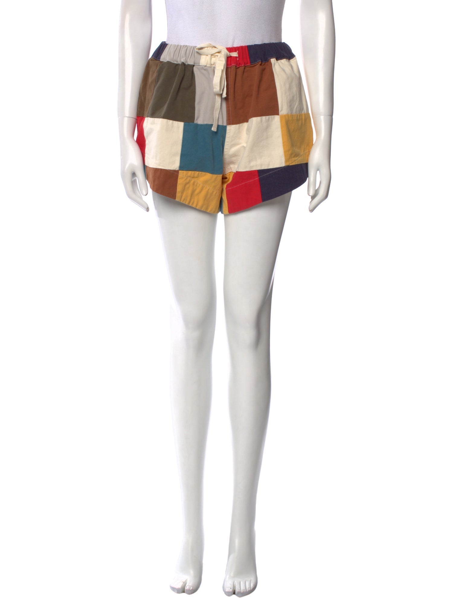 The Great Colorblock Pattern Mini Shorts