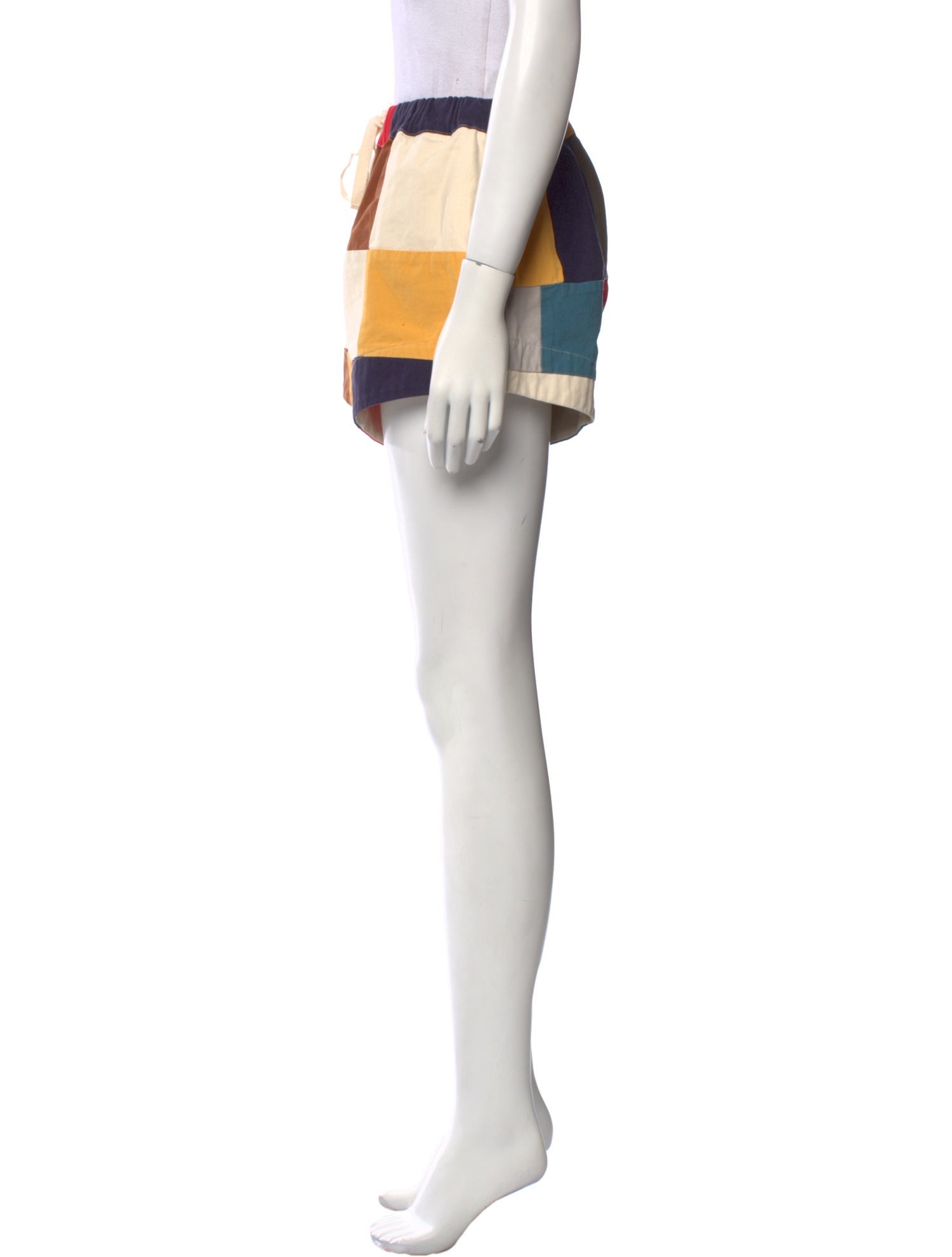 The Great Colorblock Pattern Mini Shorts