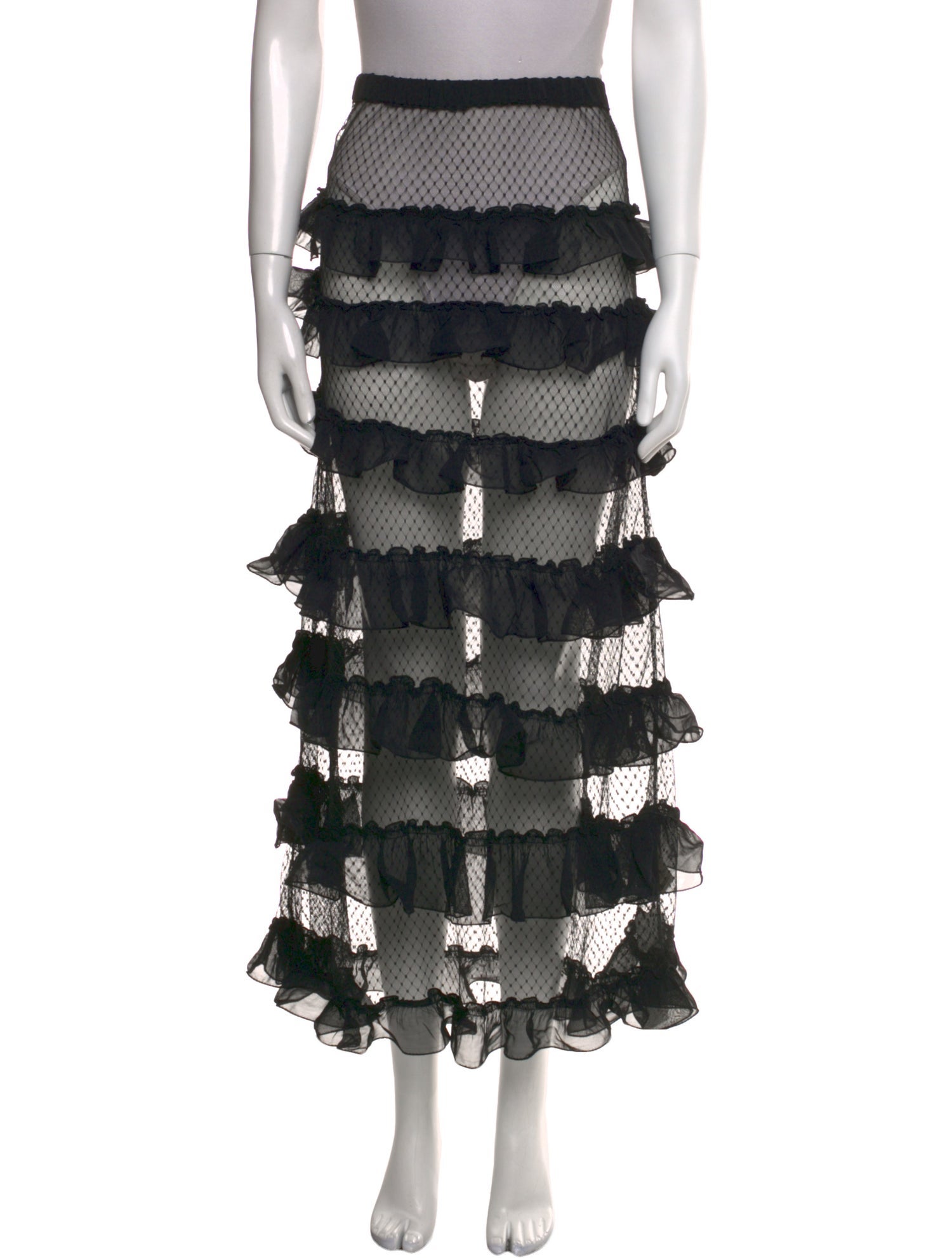 The Great Lace Pattern Midi Length Skirt