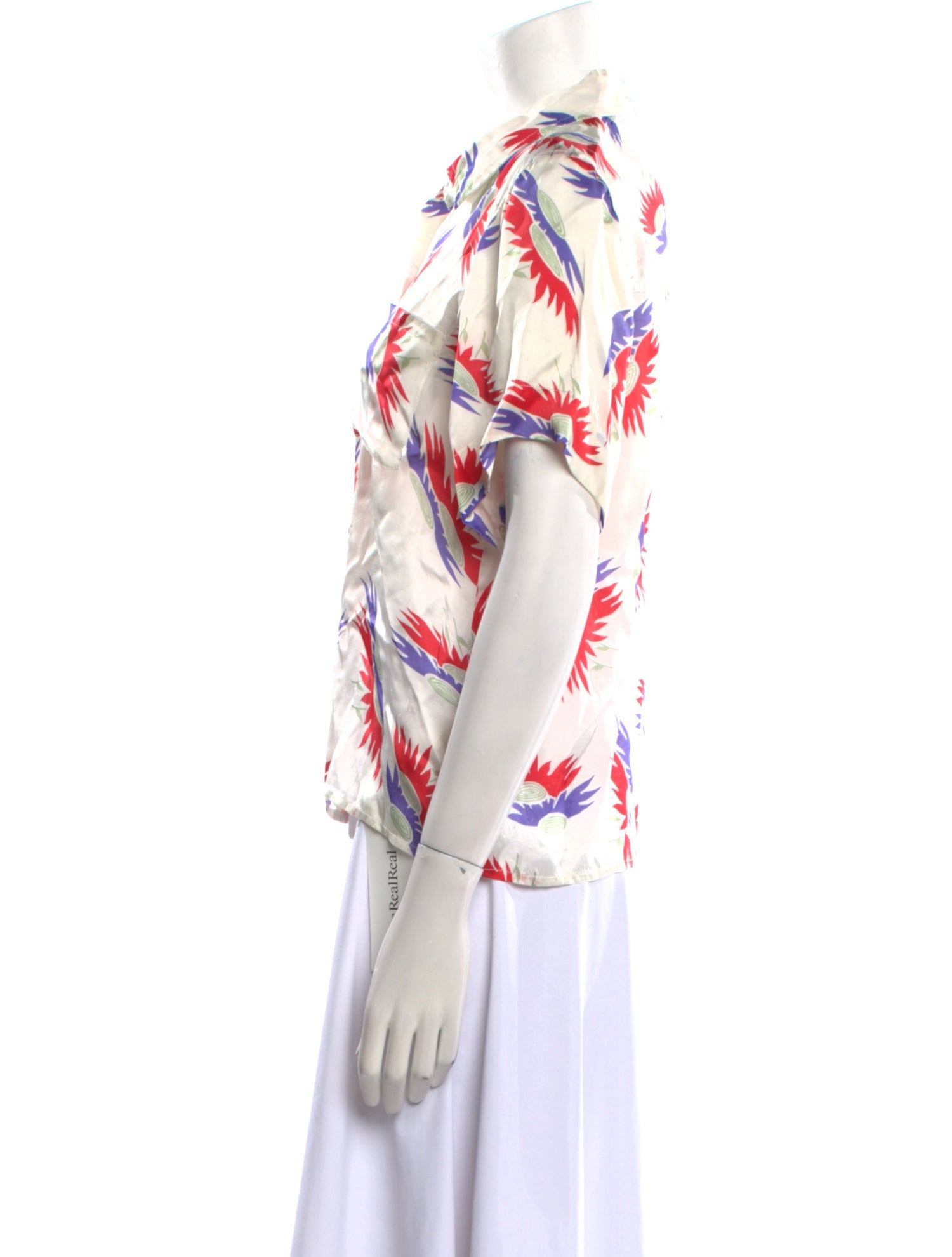 The Great Printed V-Neck Blouse