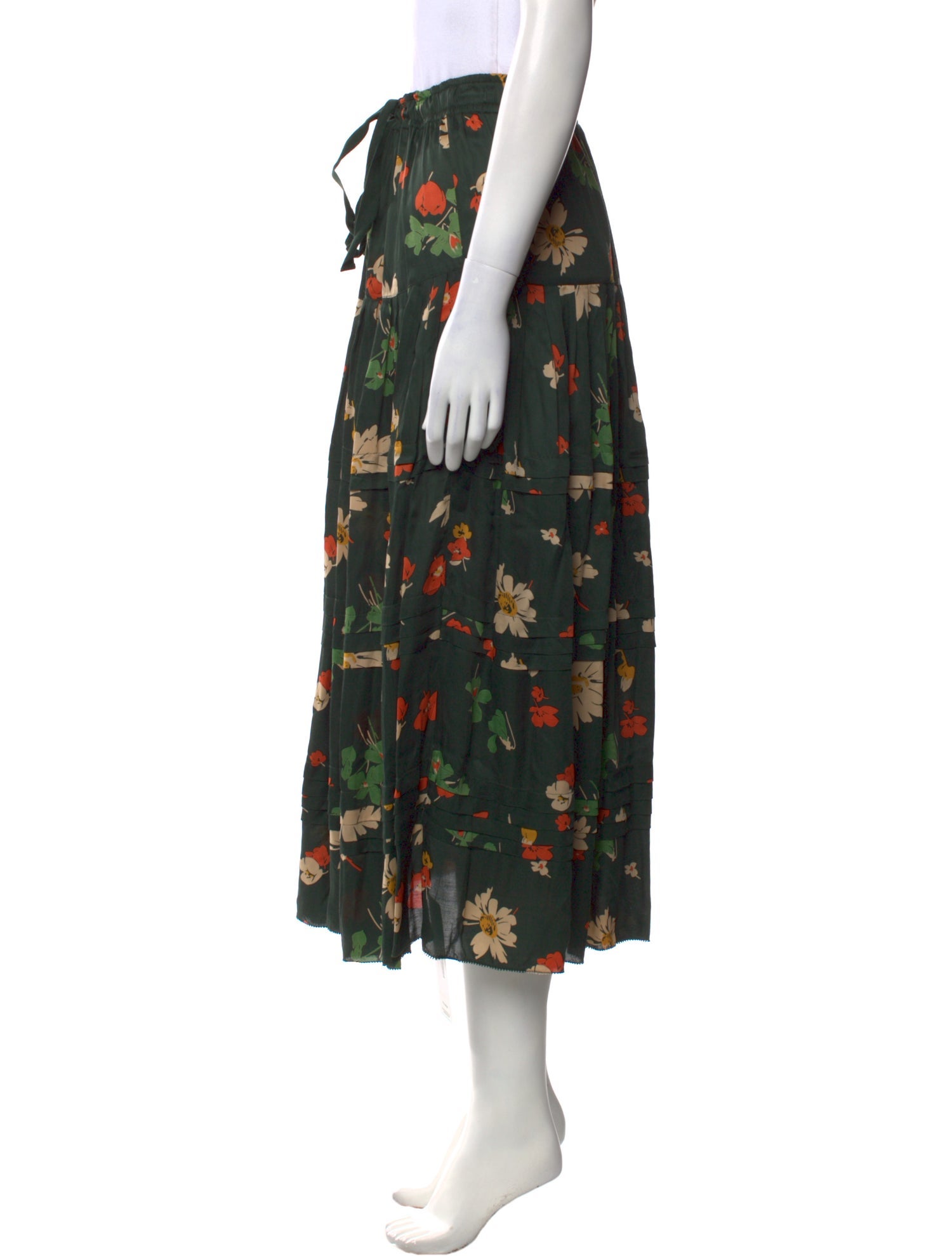 The Great Floral Print Midi Length Skirt w/ Tags