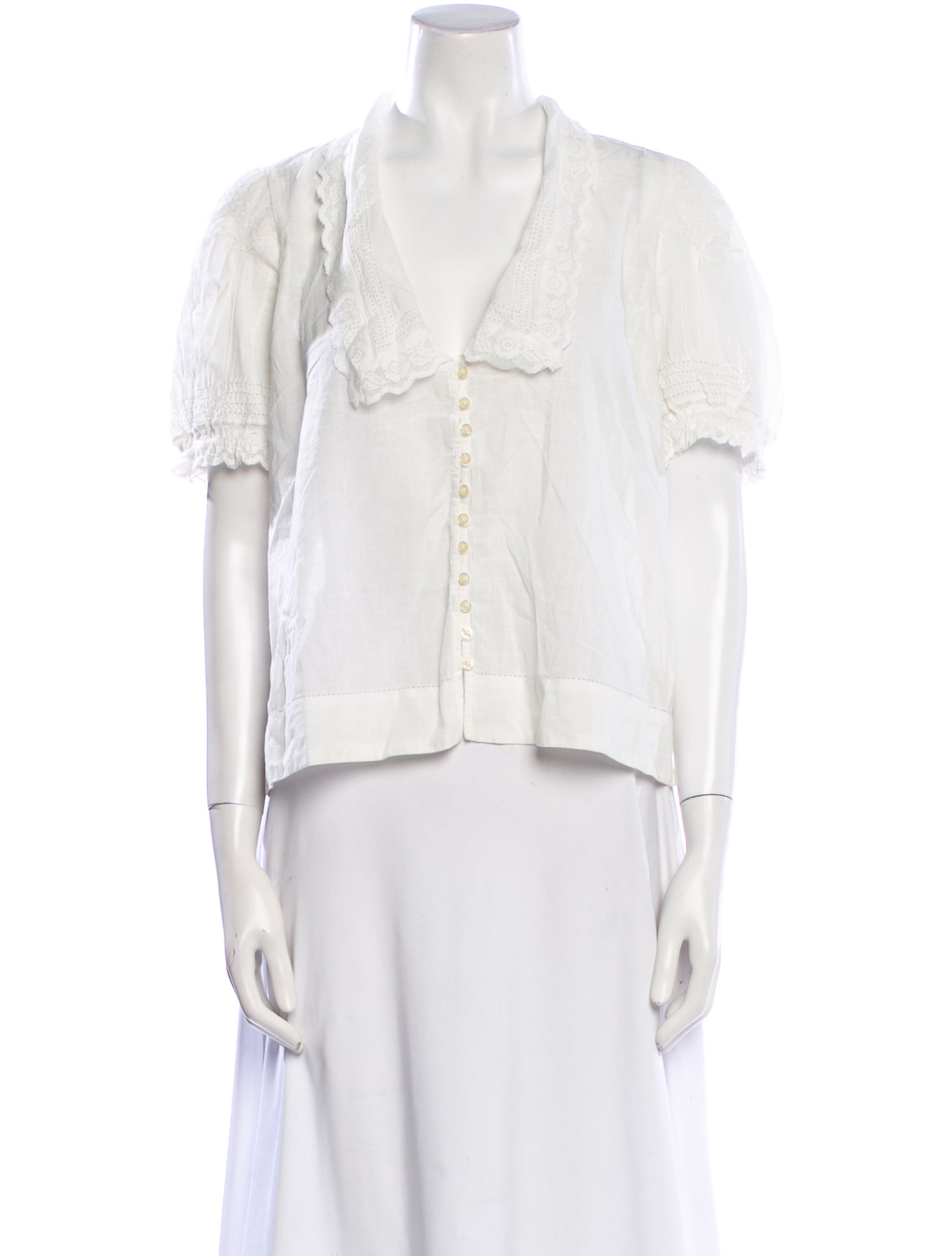 The Great V-Neck Short Sleeve Crop Top