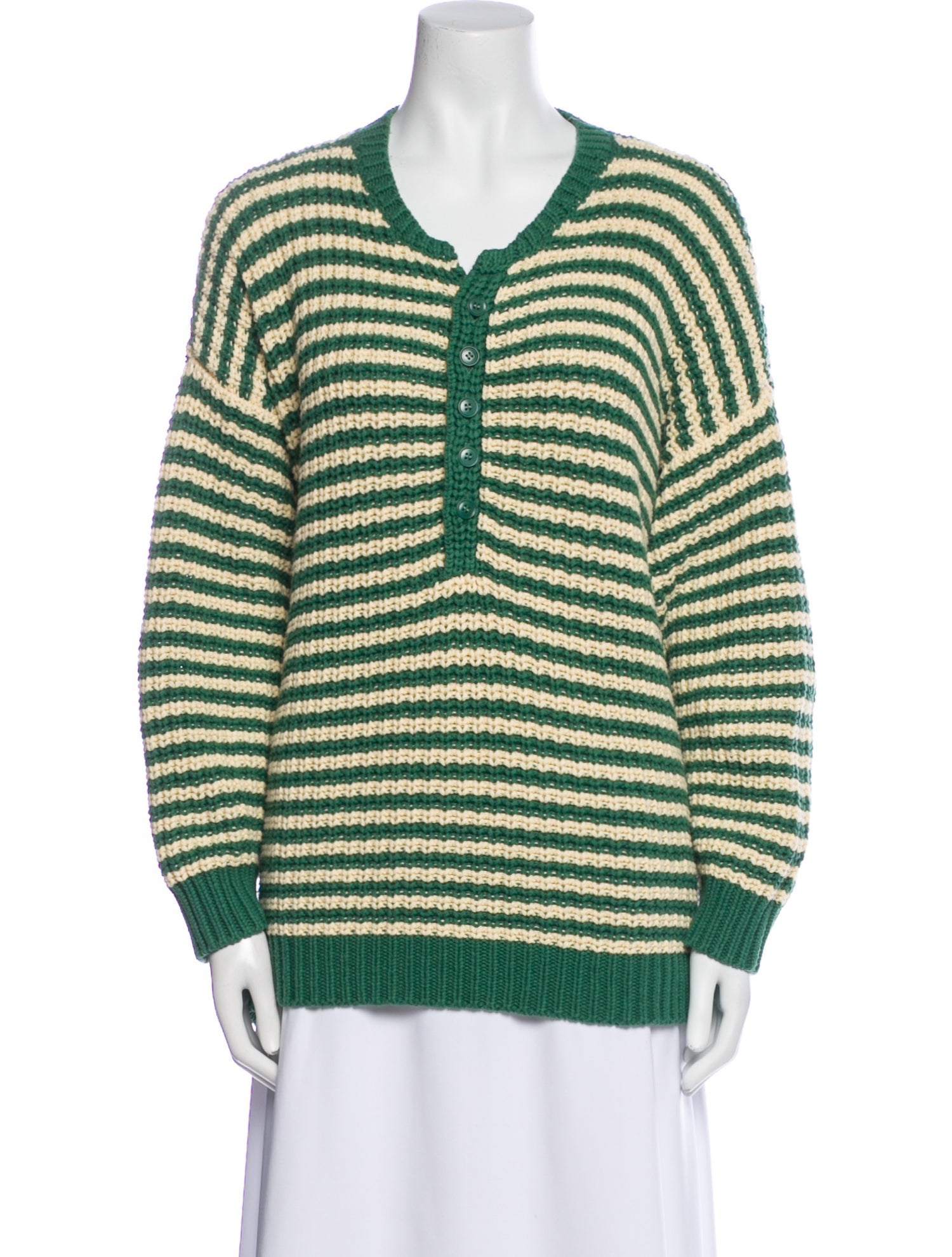 The Great Striped Scoop Neck Sweater