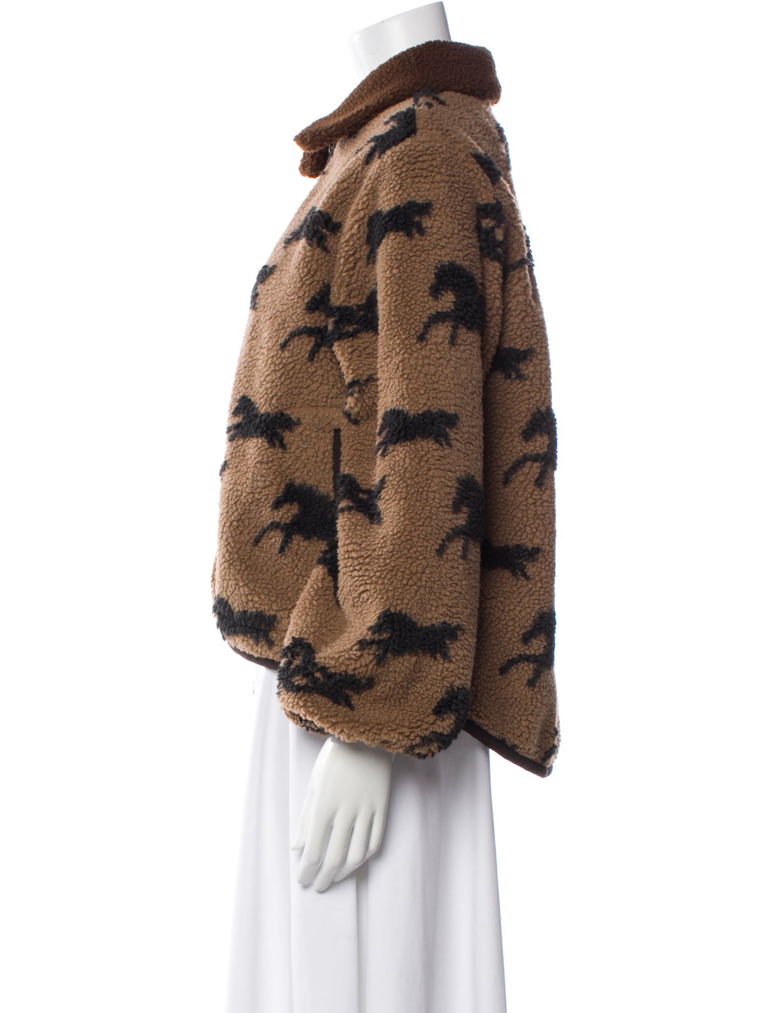 The Great Printed Faux Fur Jacket