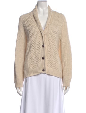 Pre-owned The Great Cashmere V-neck Sweater In Neutral