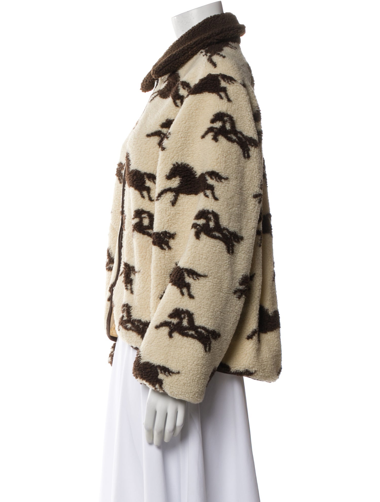 The Great Printed Faux Fur Jacket