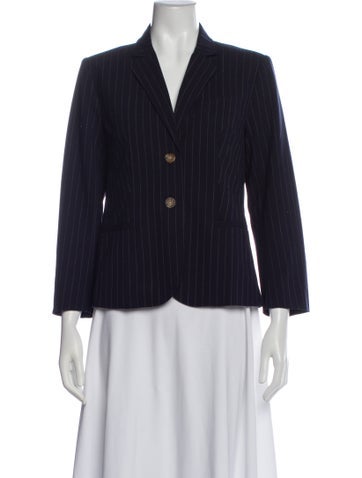 Pre-owned The Great Striped Blazer W/ Tags In Blue