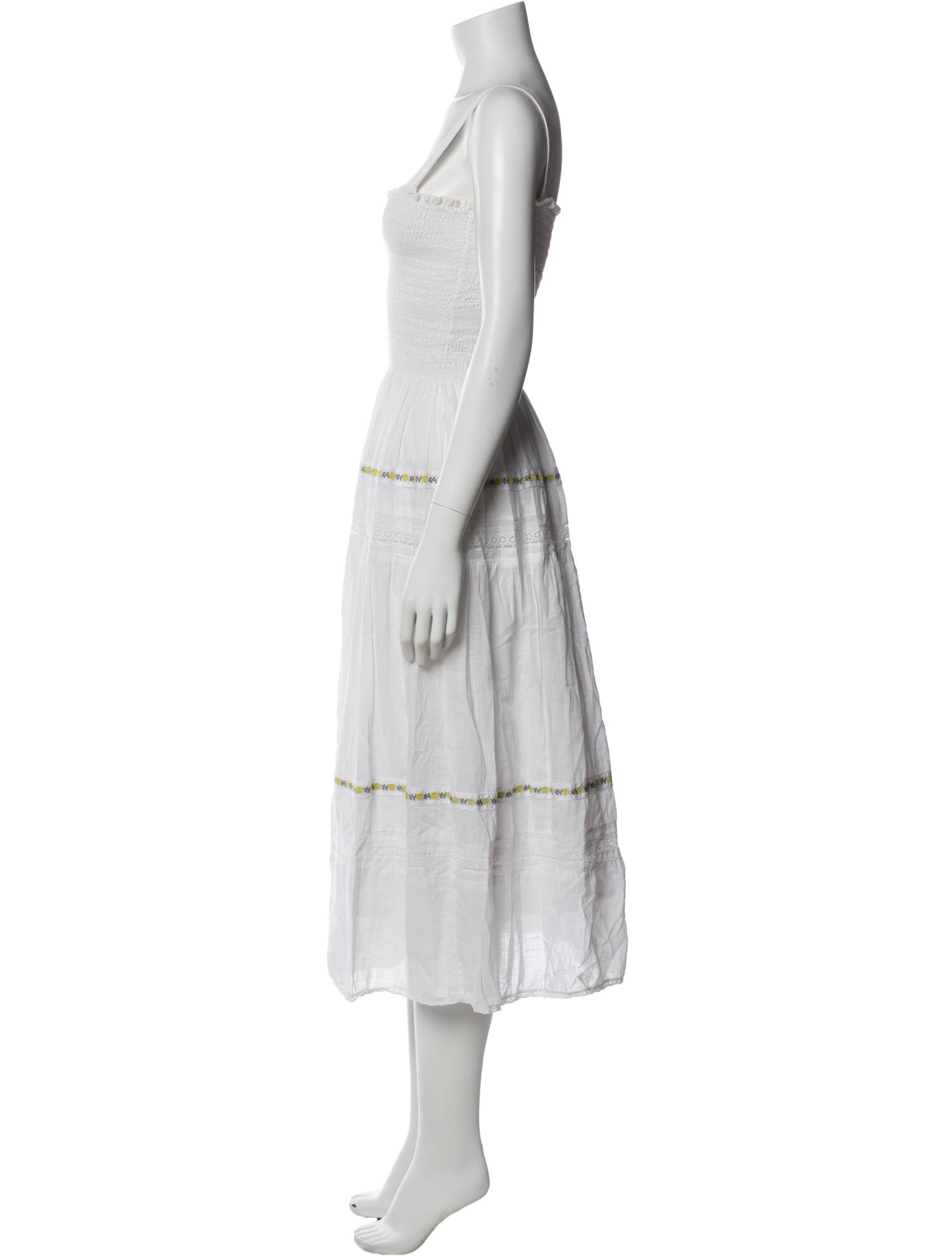 The Great Square Neckline Midi Length Dress