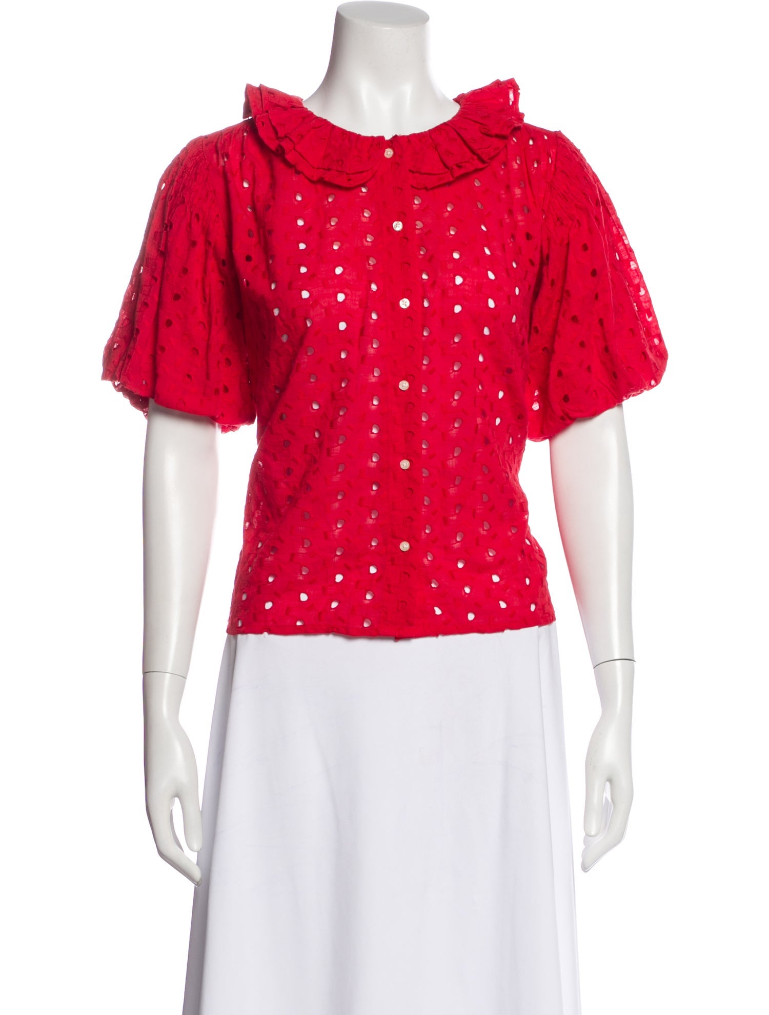 The Great Patterned Short Sleeve Blouse