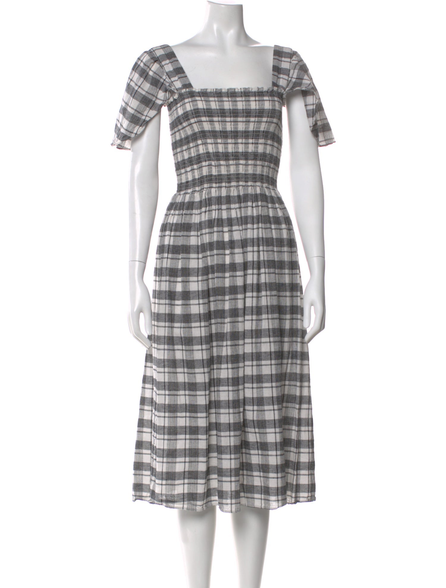 The Great Plaid Print Knee-Length Dress