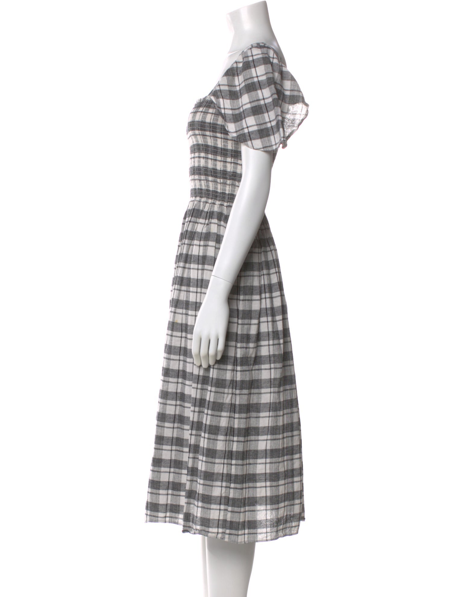 The Great Plaid Print Knee-Length Dress
