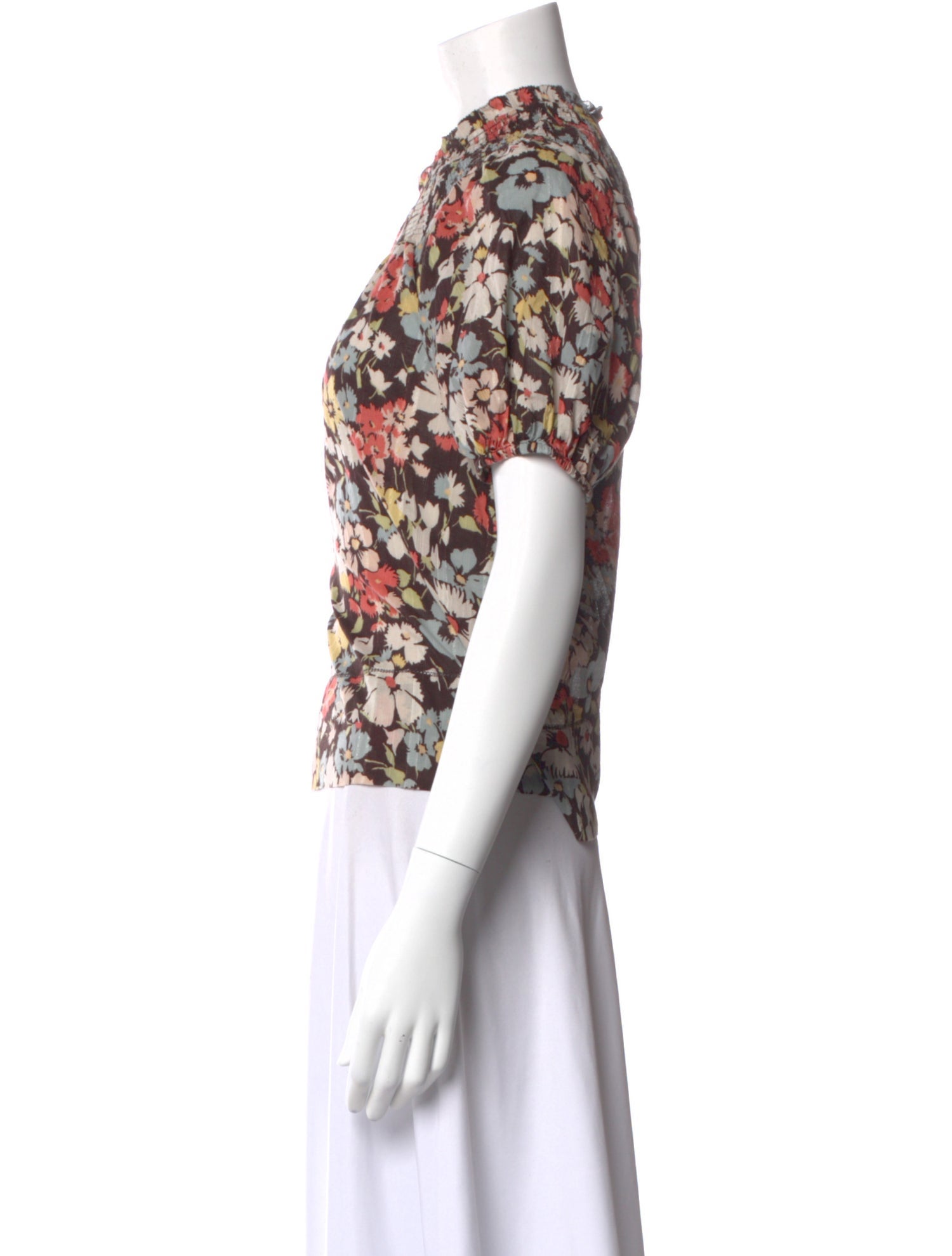 The Great Floral Print Short Sleeve Blouse