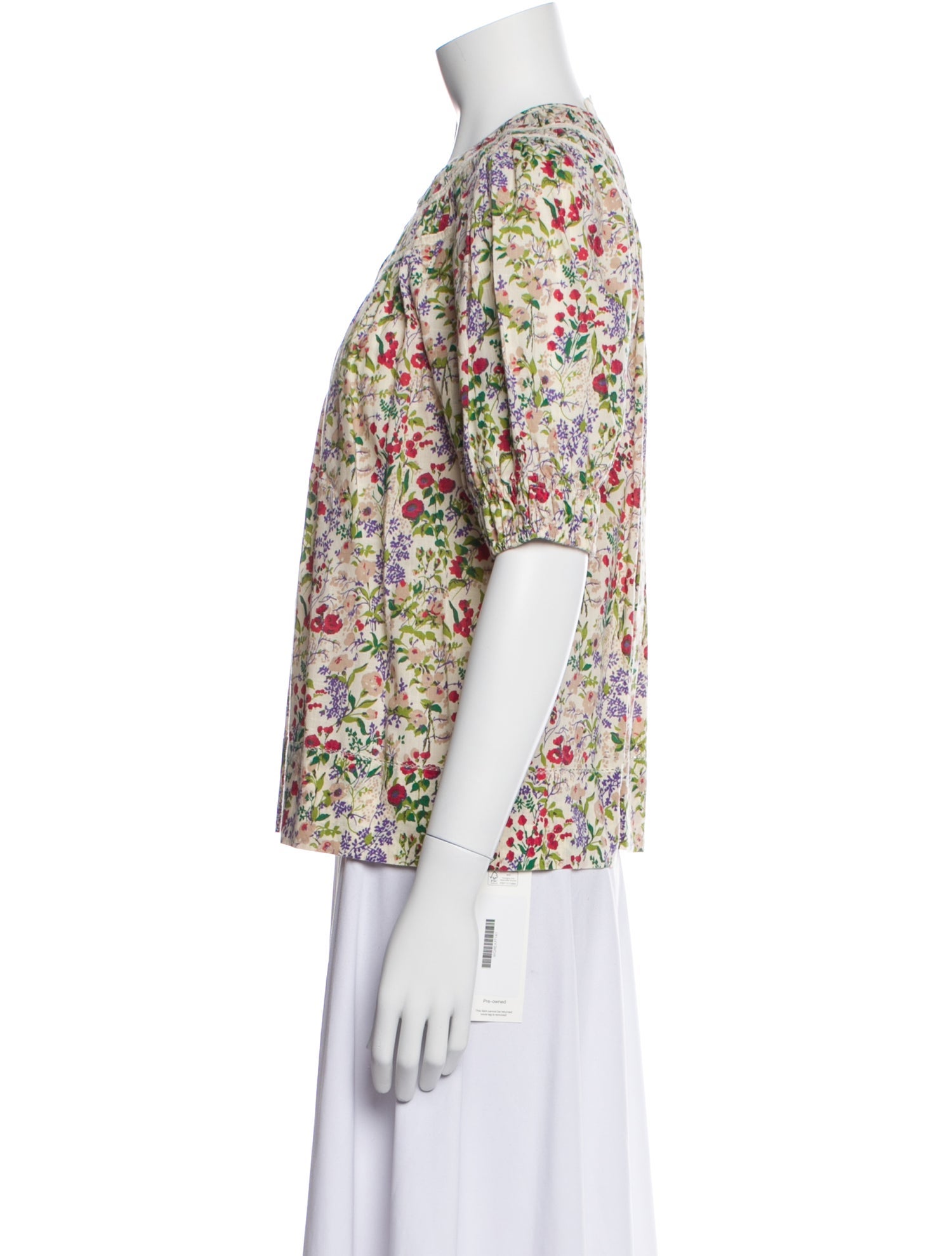 The Great Floral Print Short Sleeve Blouse