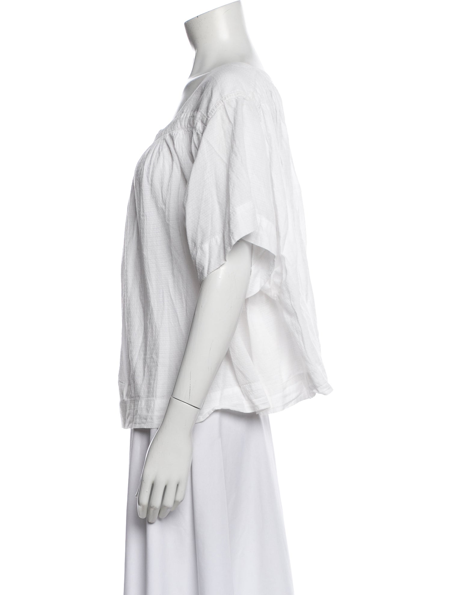 The Great Square Neckline Short Sleeve Blouse