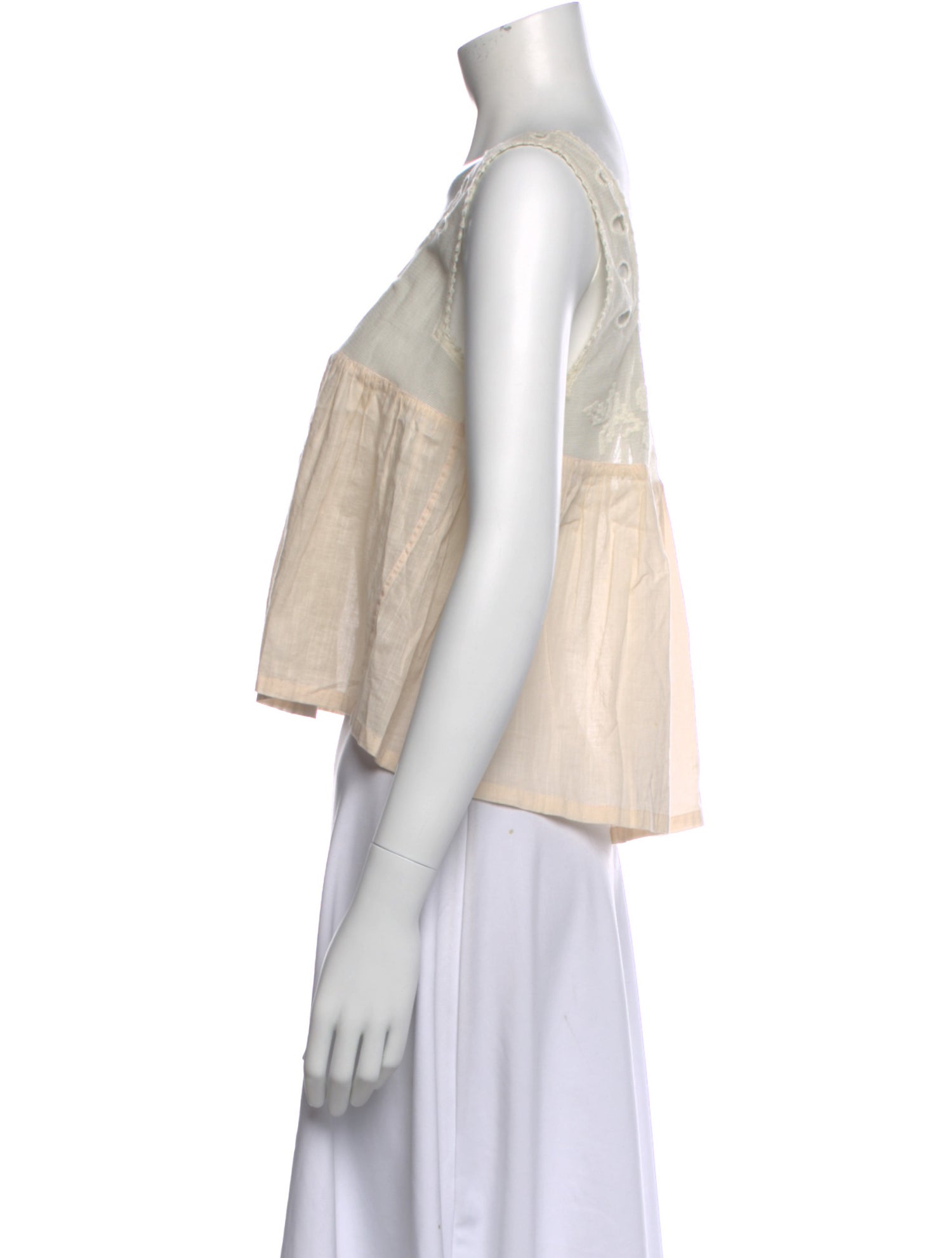 The Great Square Neckline Sleeveless Blouse