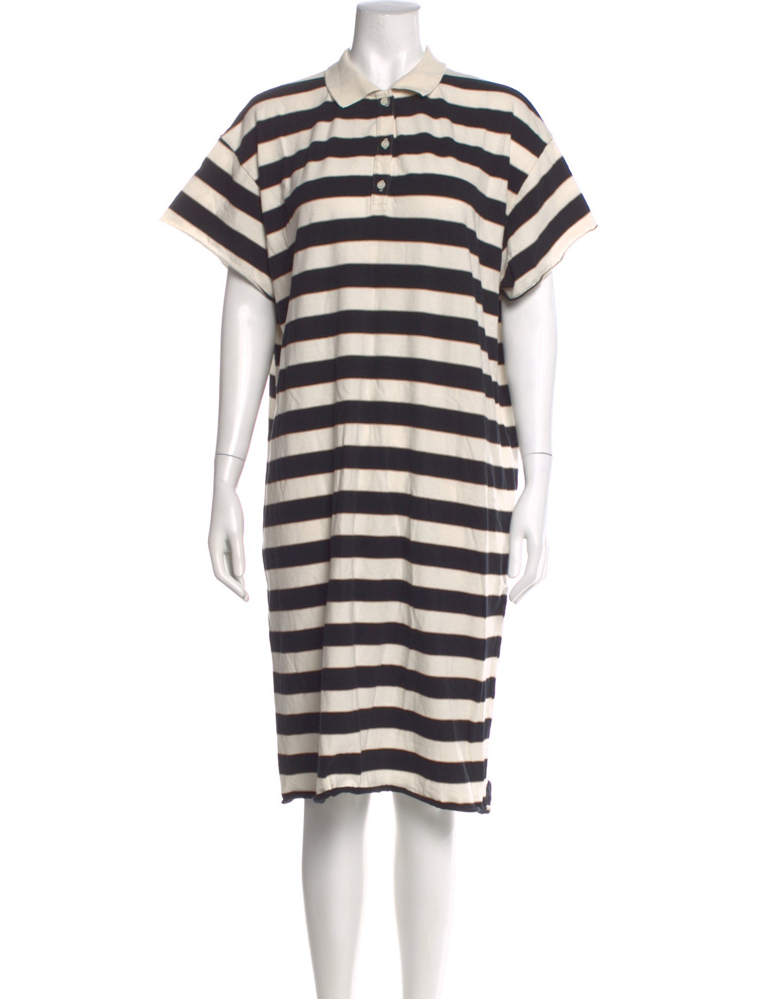The Great Striped Knee-Length Dress