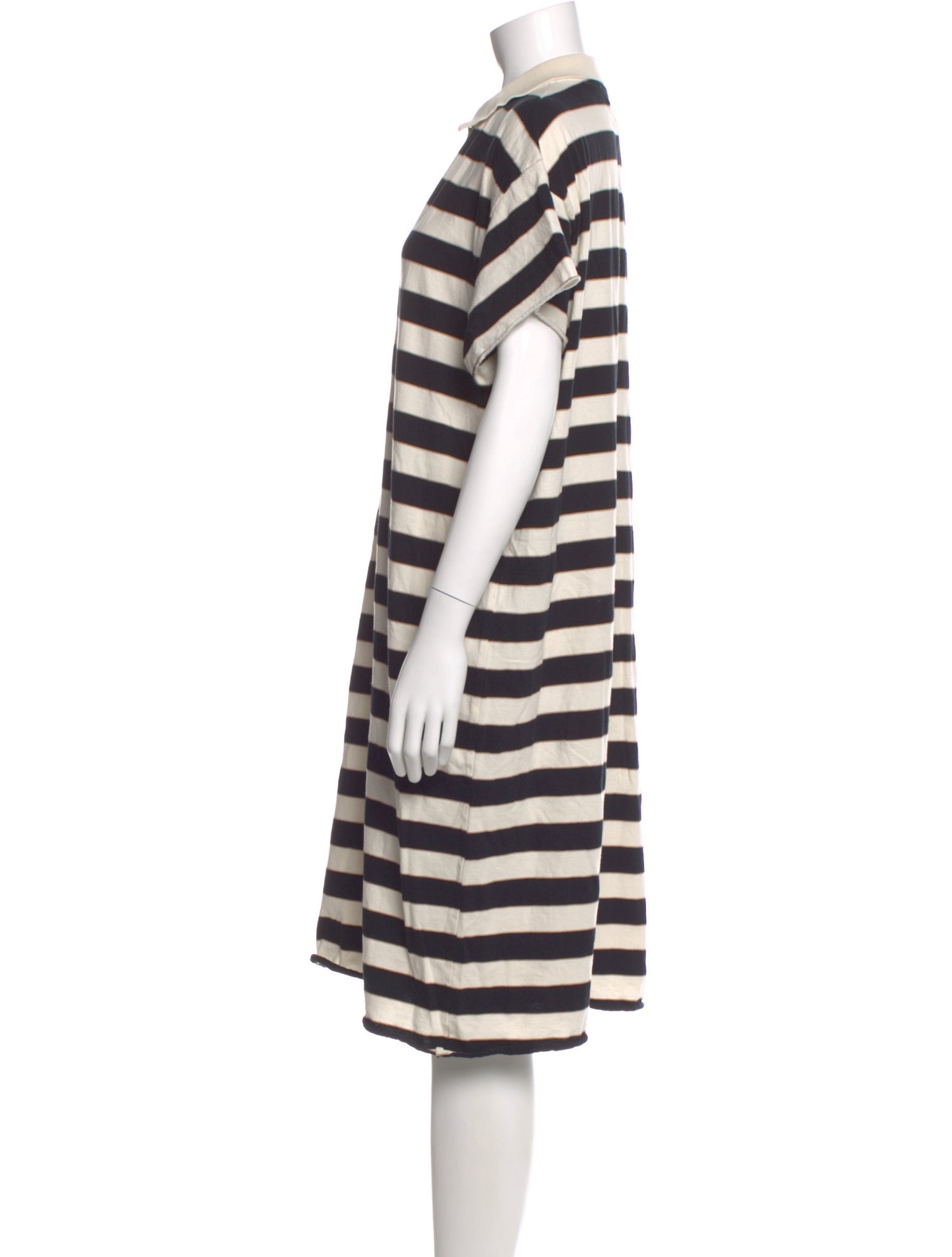 The Great Striped Knee-Length Dress