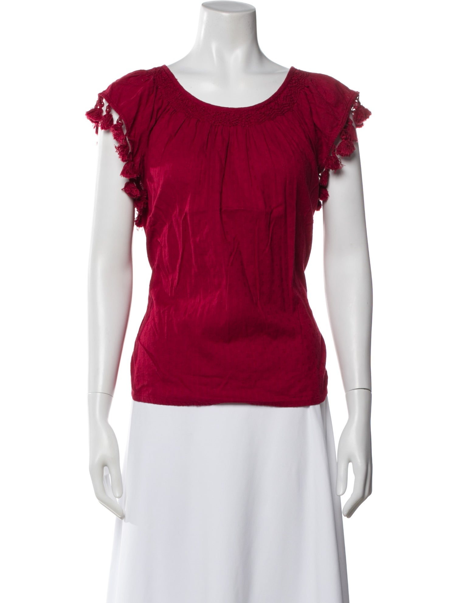 The Great Scoop Neck Short Sleeve Top