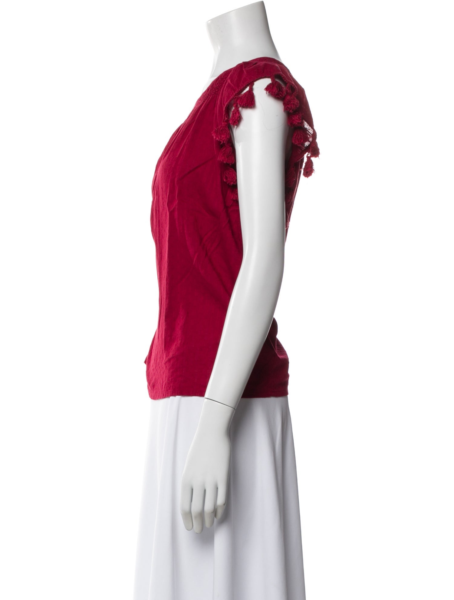 The Great Scoop Neck Short Sleeve Top