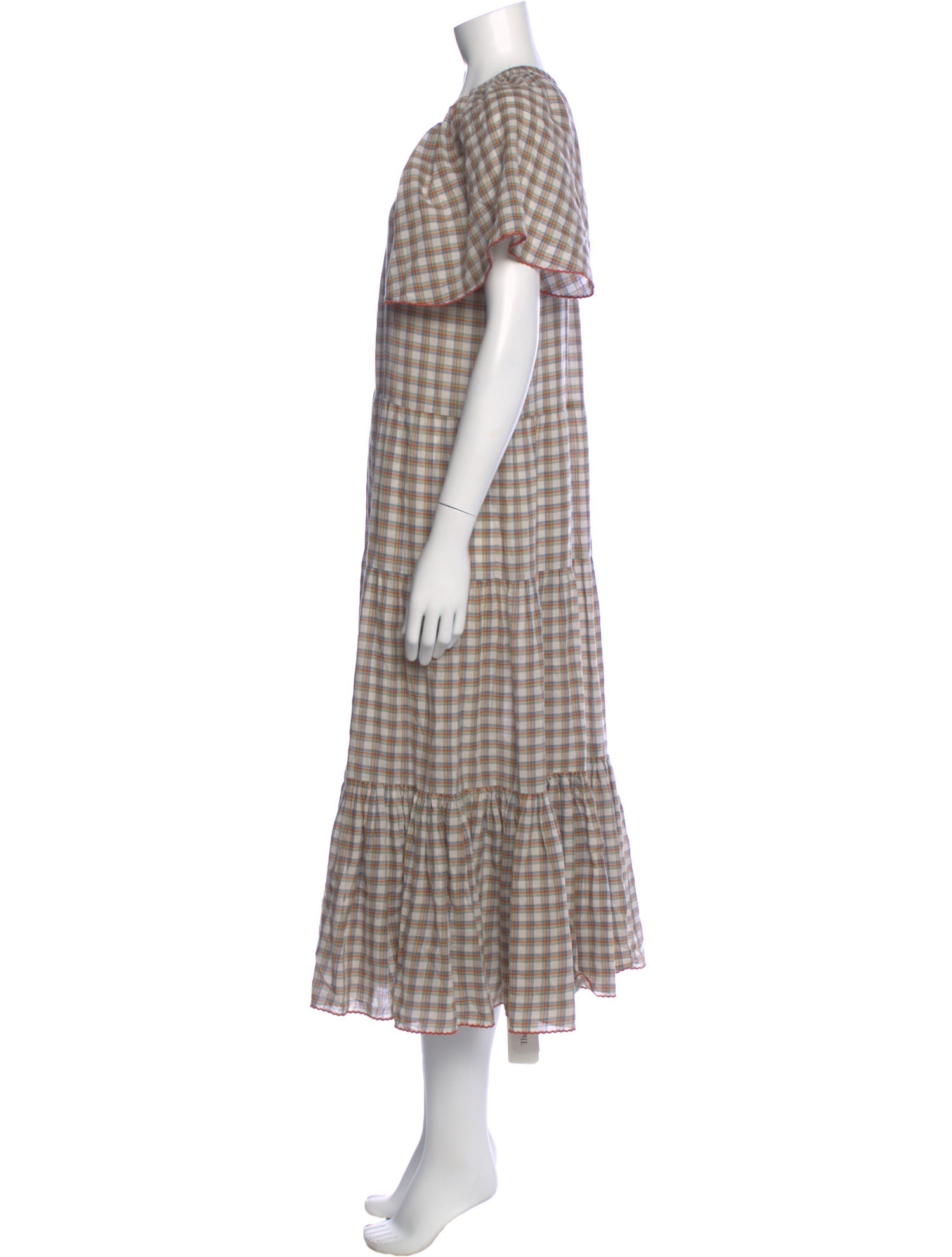 The Great Plaid Print Long Dress