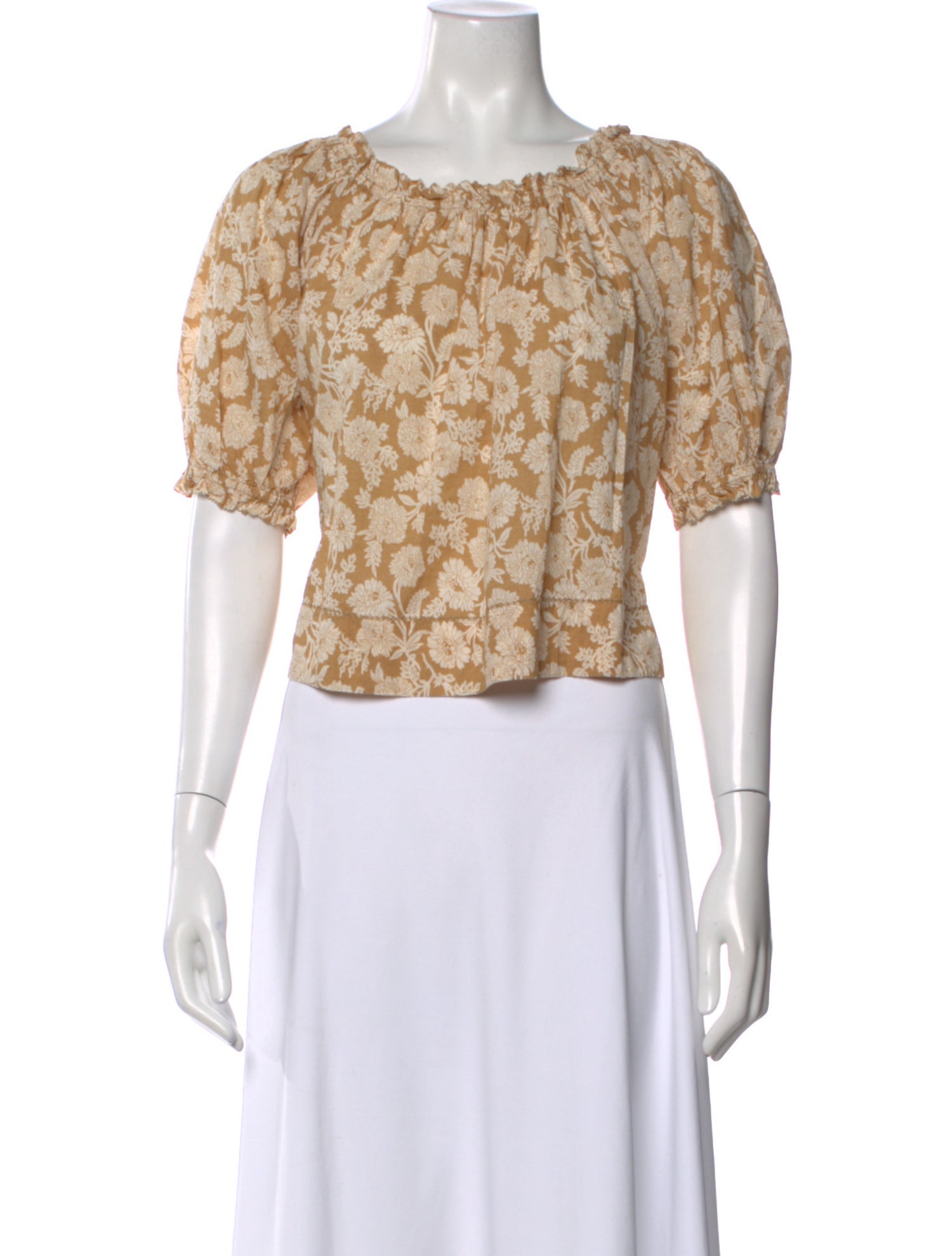 The Great Floral Print Scoop Neck Blouse