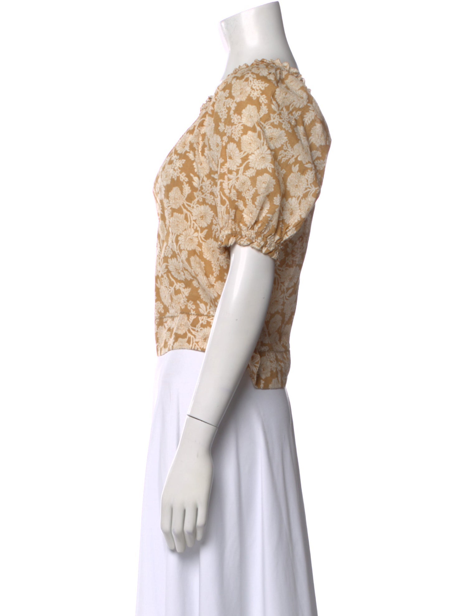 The Great Floral Print Scoop Neck Blouse