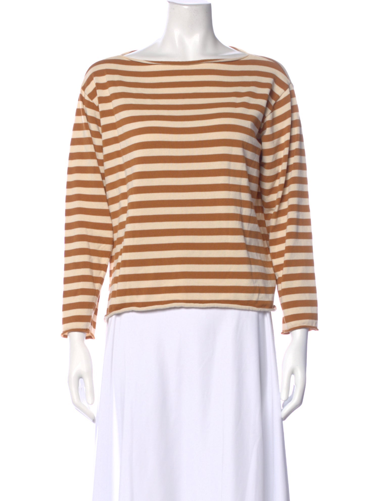 The Great Striped Crew Neck Top