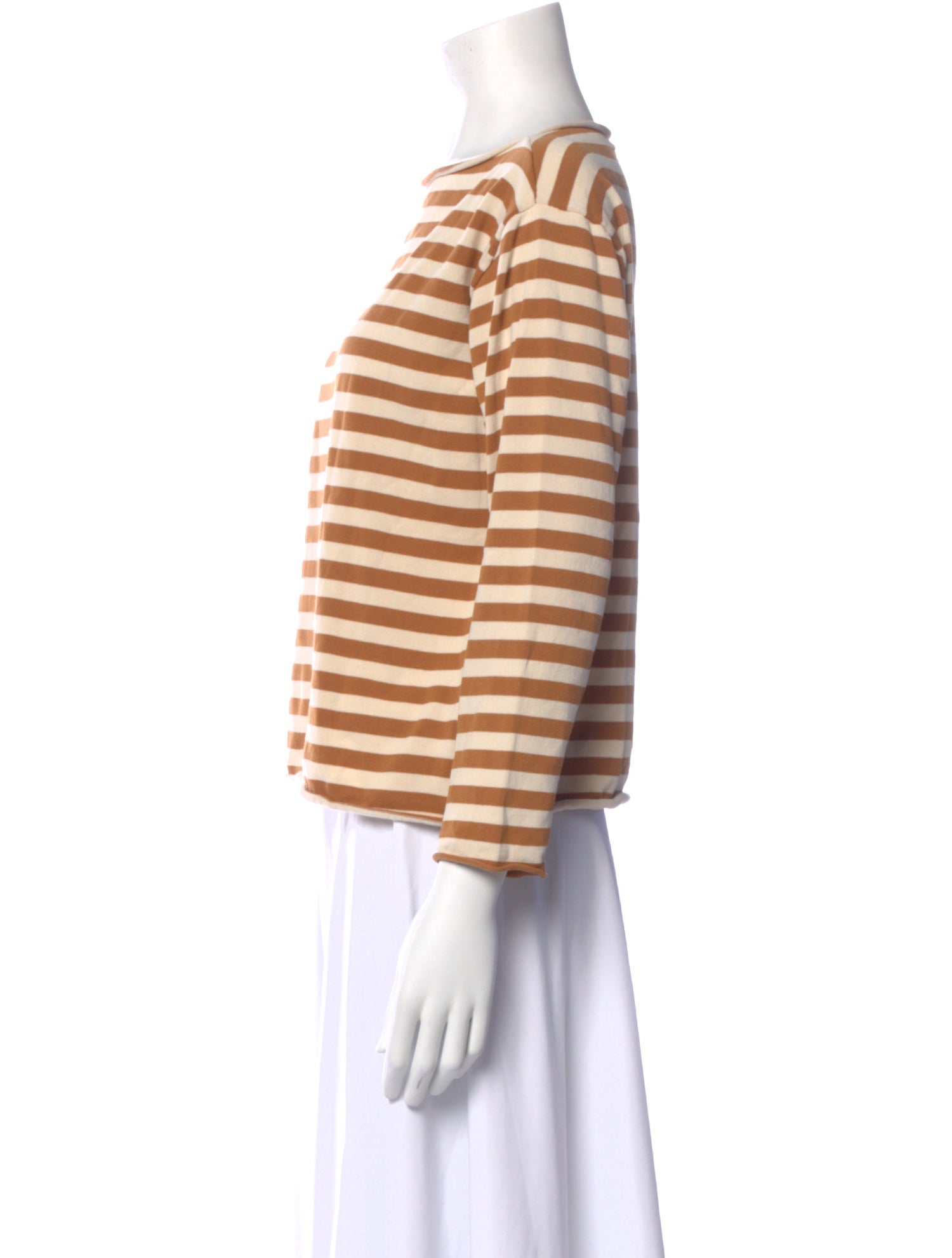 The Great Striped Crew Neck Top