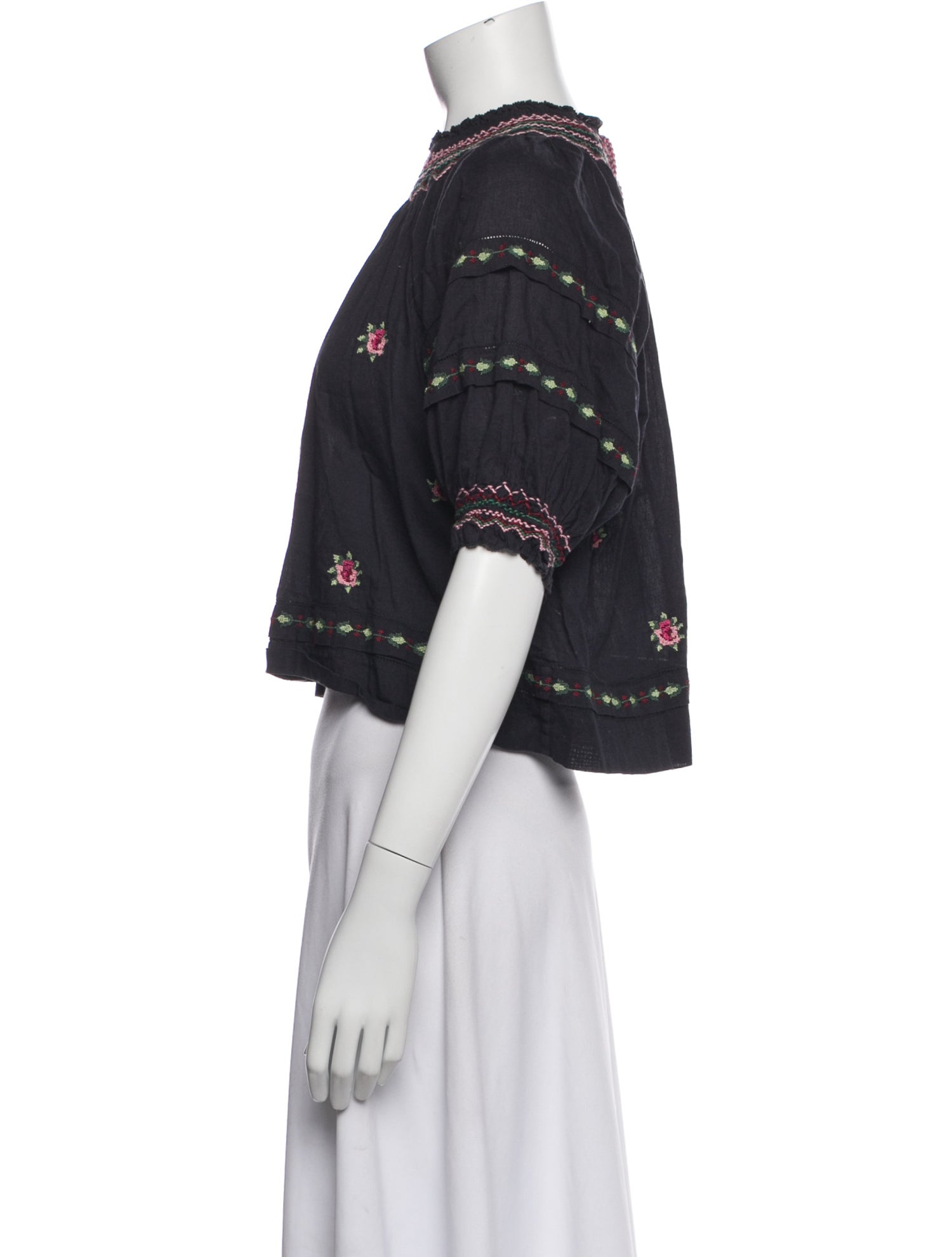 The Great Floral Print Short Sleeve Top